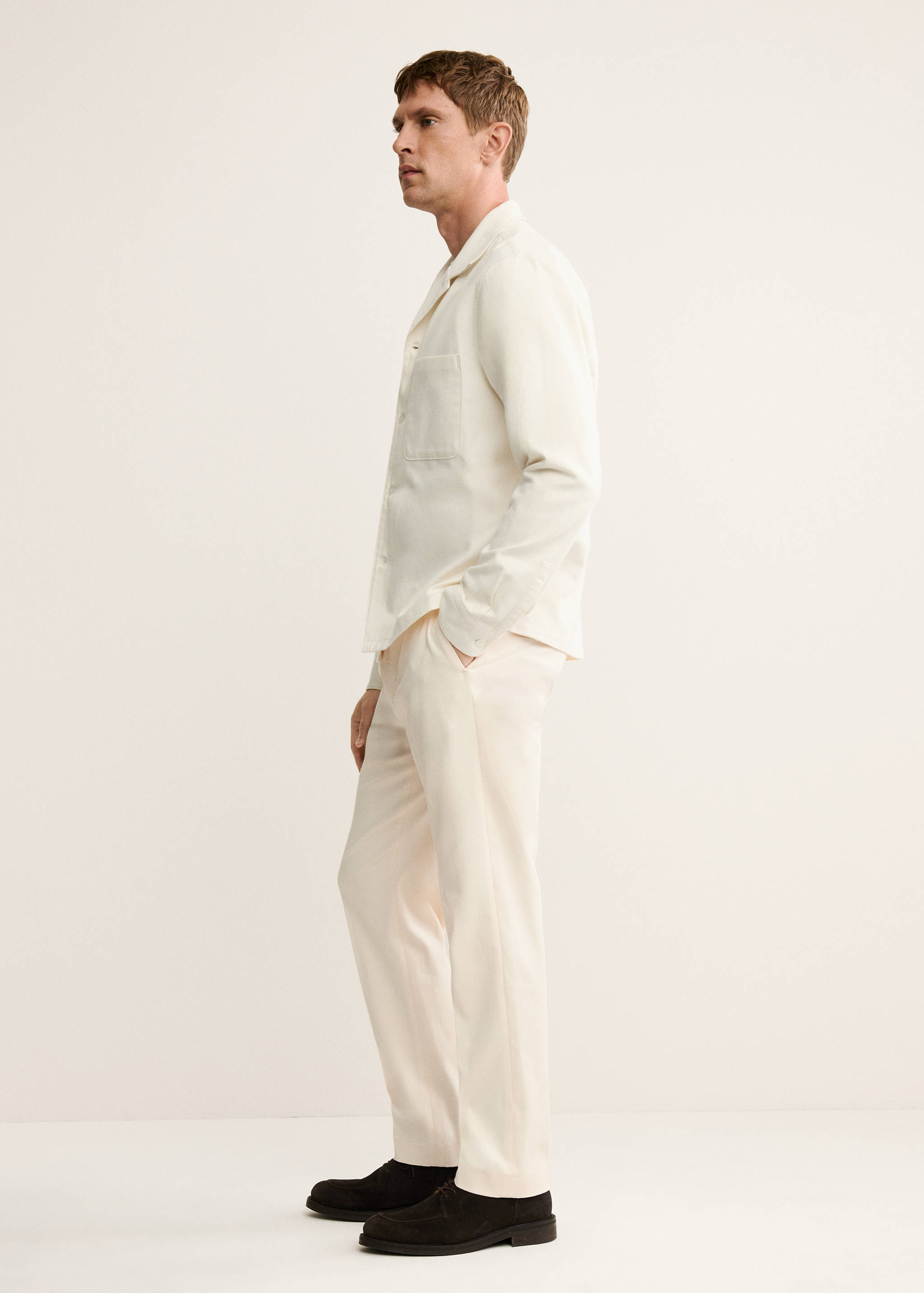 Regular-fit cotton trousers - Details of the article 2