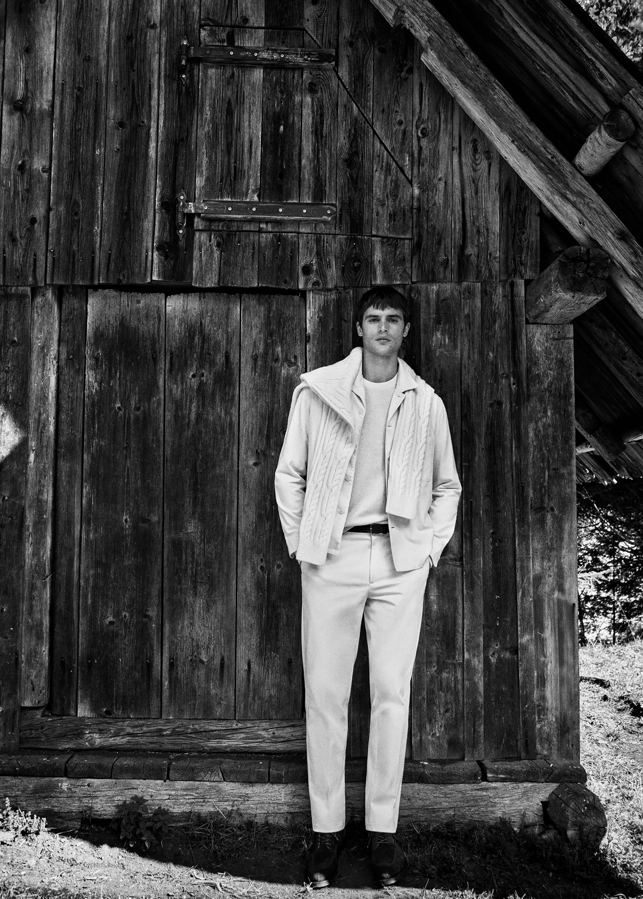 Regular-fit cotton trousers - Details of the article 5