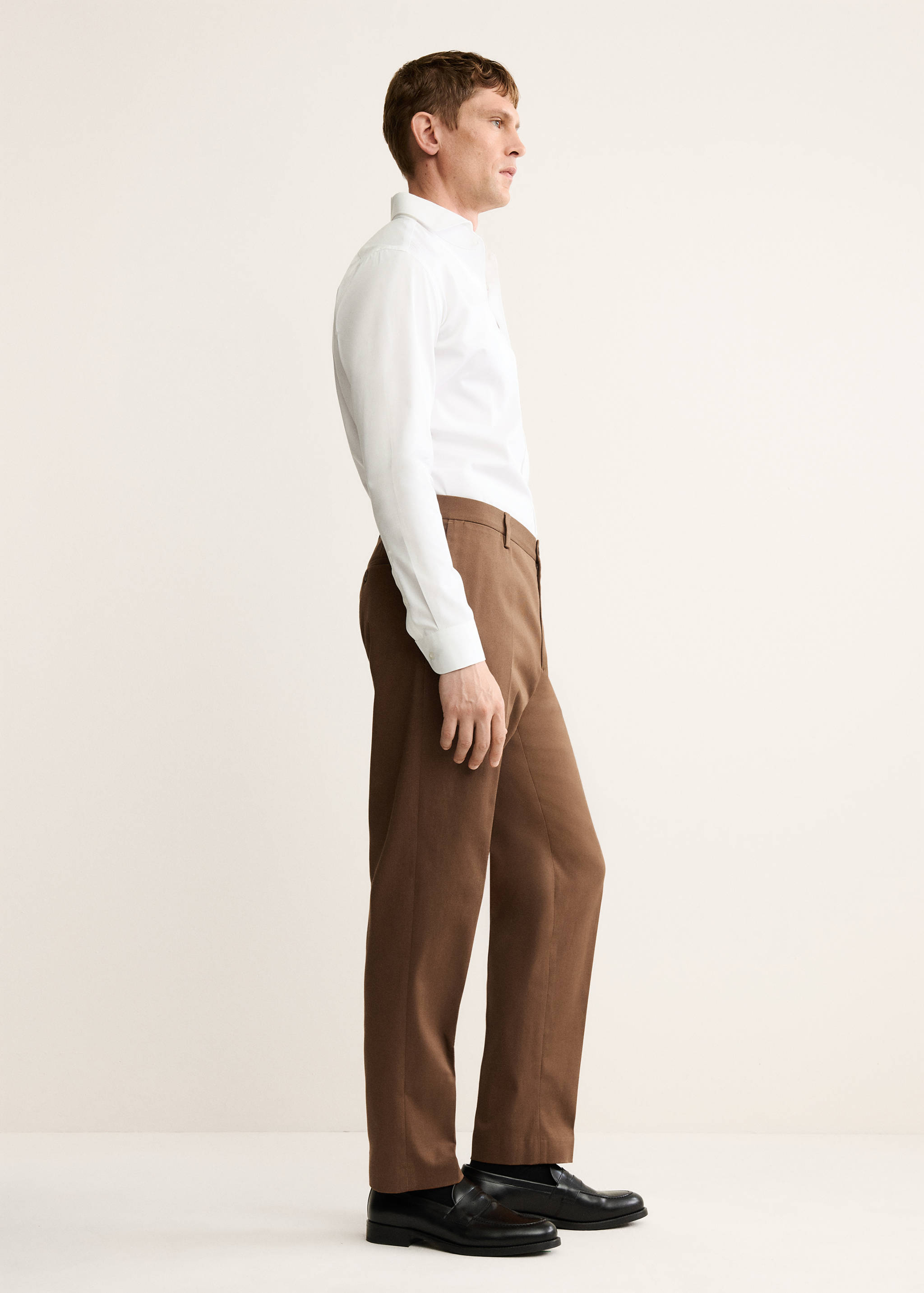 Regular-fit cotton trousers - Details of the article 2