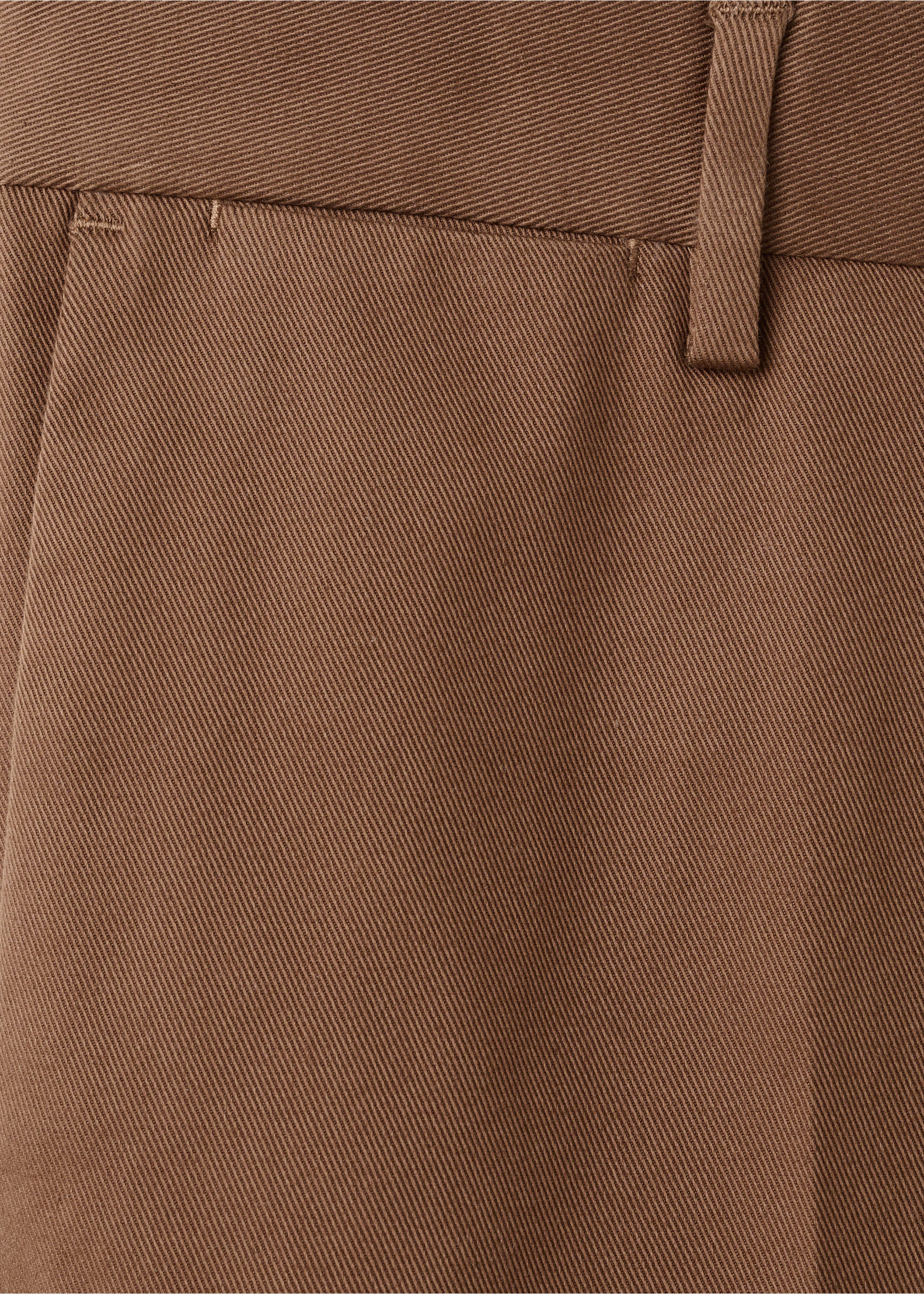 Regular-fit cotton trousers - Details of the article 0, Orange. Ref: 17068266-00.