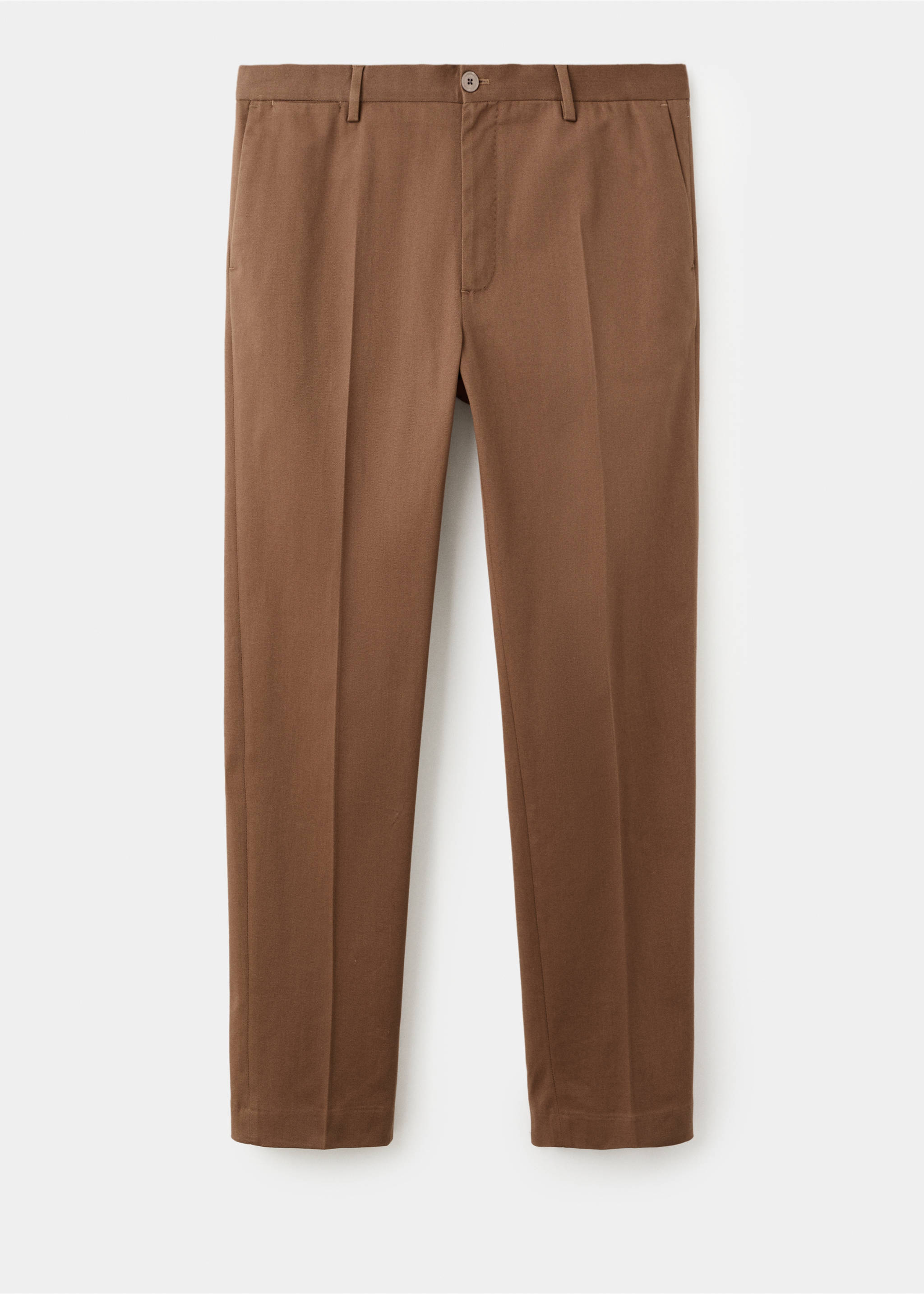 Regular-fit cotton trousers - Article without model, Orange. Ref: 17068266-00.