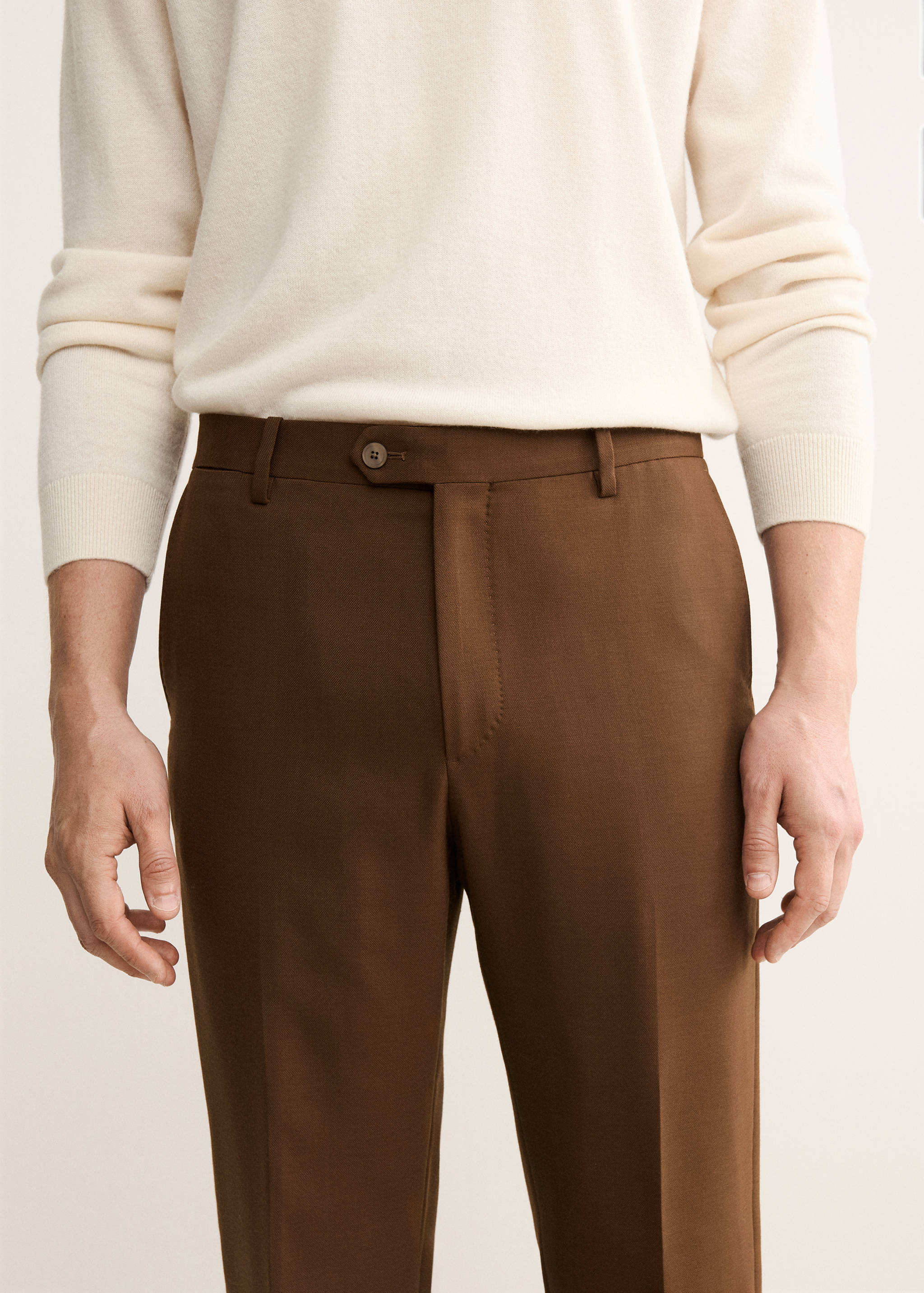 Italian wool flannel suit trousers - Details of the article 1