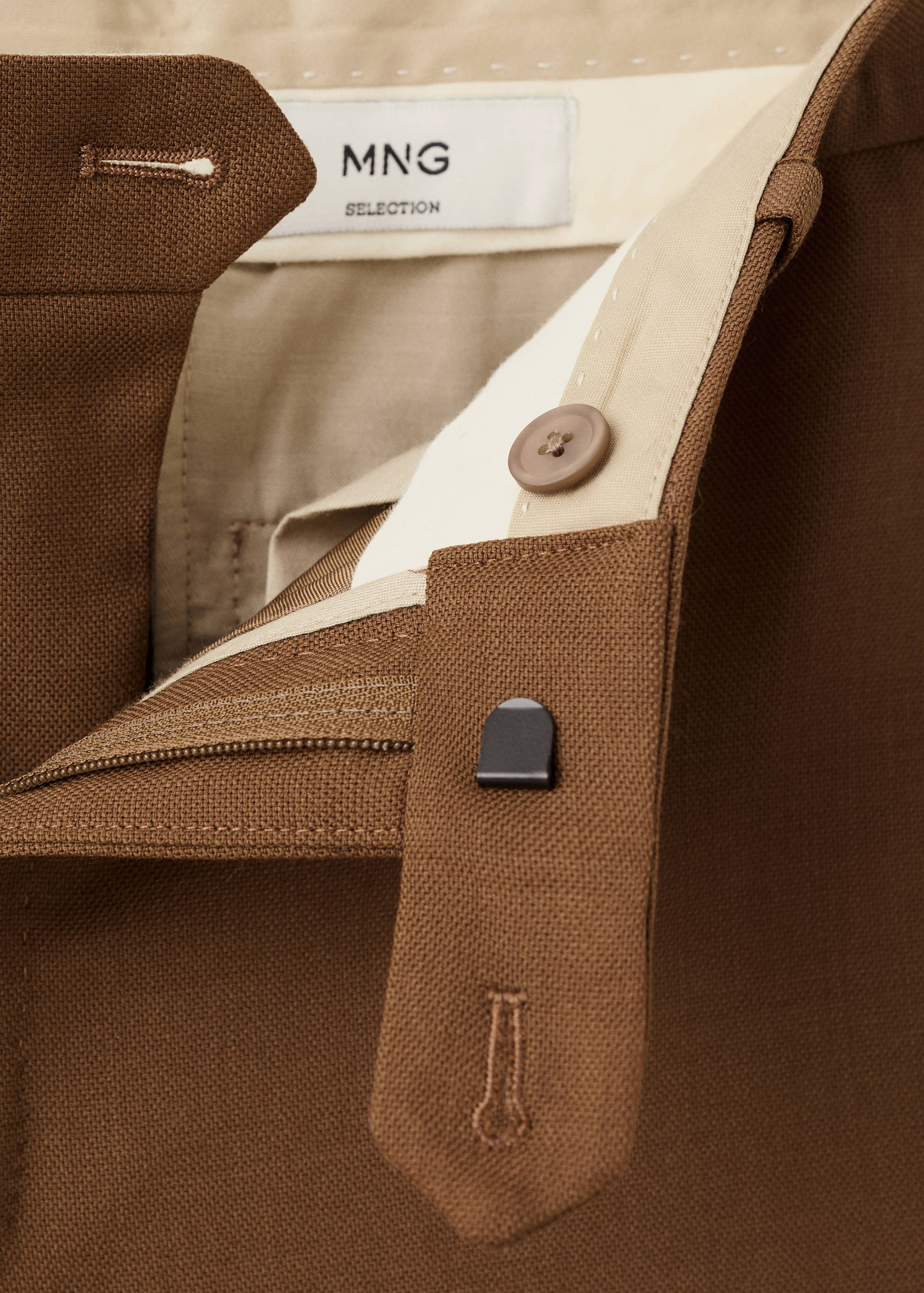 Italian wool flannel suit trousers - Details of the article 8