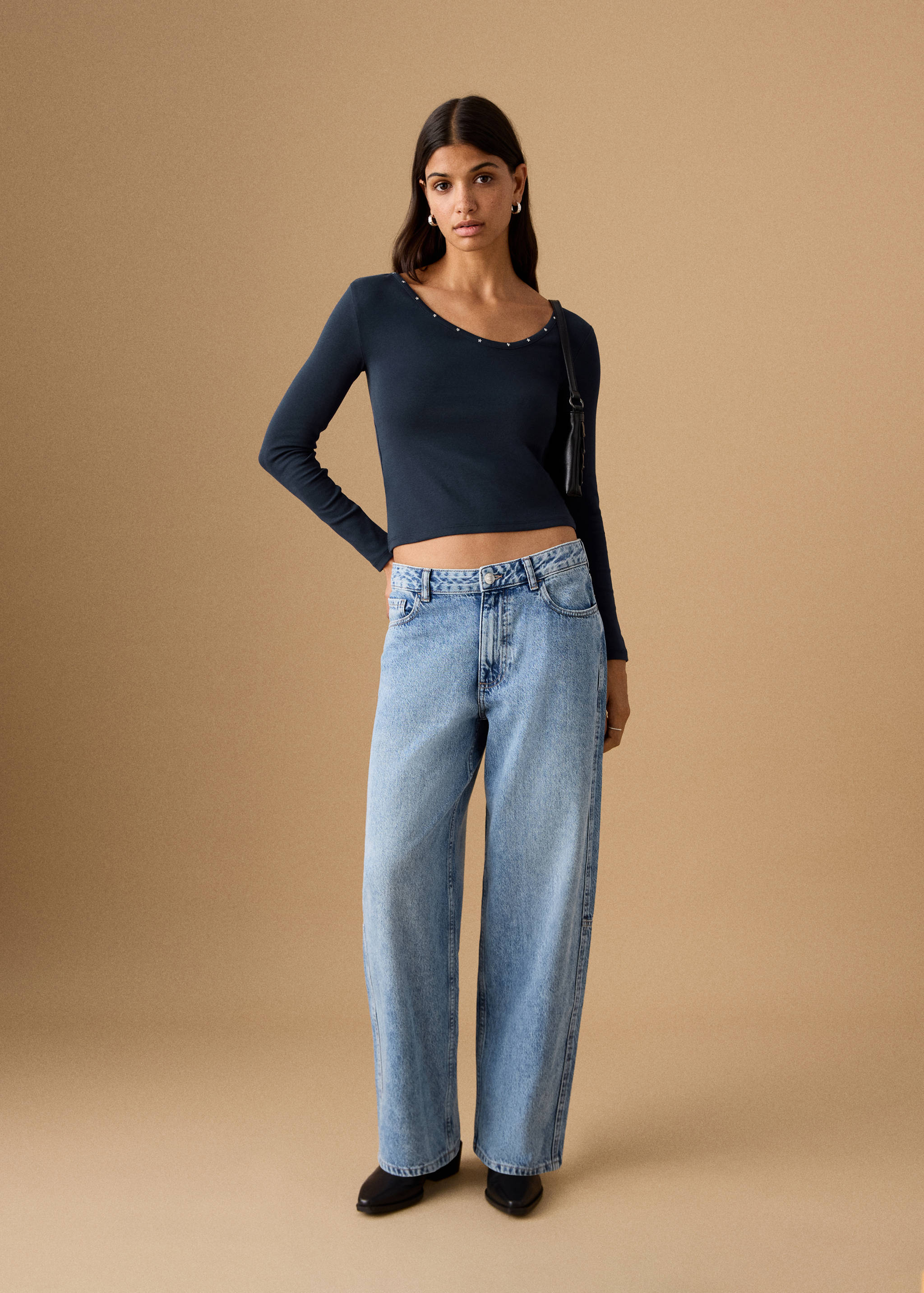 Mid-rise balloon jeans - General plane