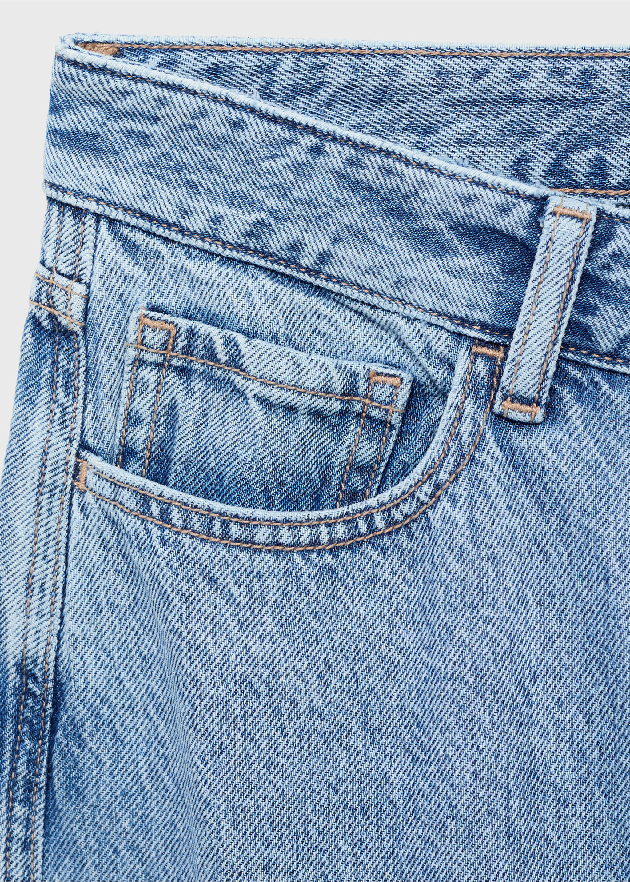 Mid-rise balloon jeans - Details of the article 0, Medium Blue. Ref: 17068282-00.