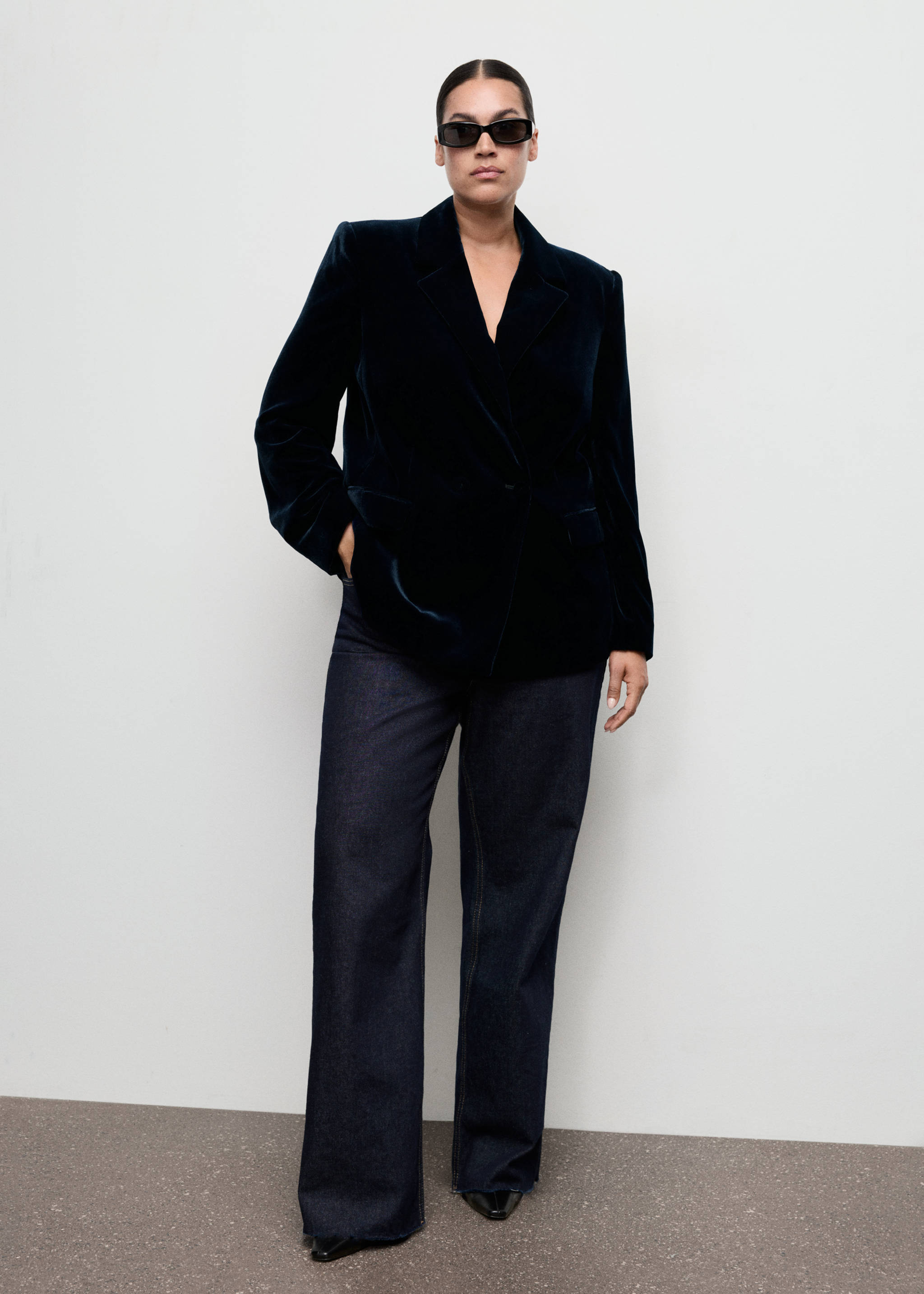 Double-breasted velvet jacket - Details of the article 6