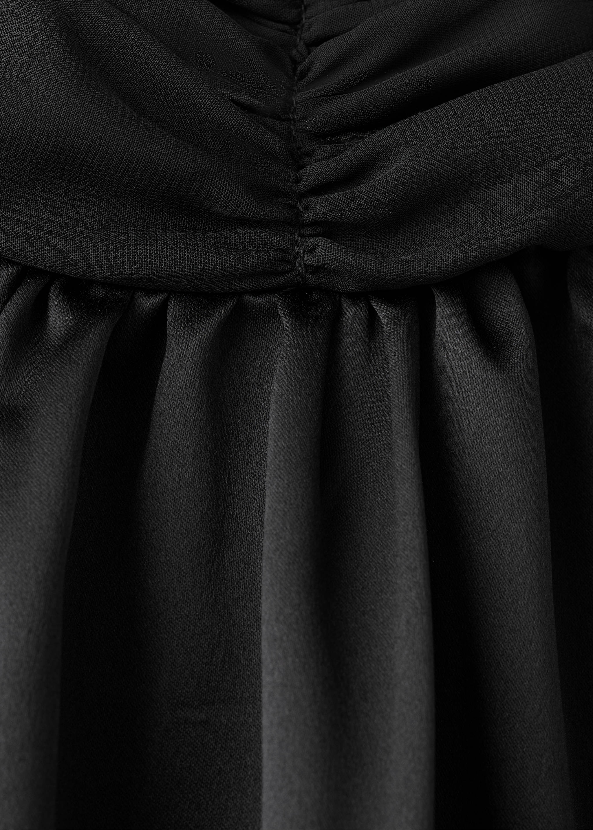 Satin halter neck dress - Details of the article 8, Black. Ref: 17068634-00.
