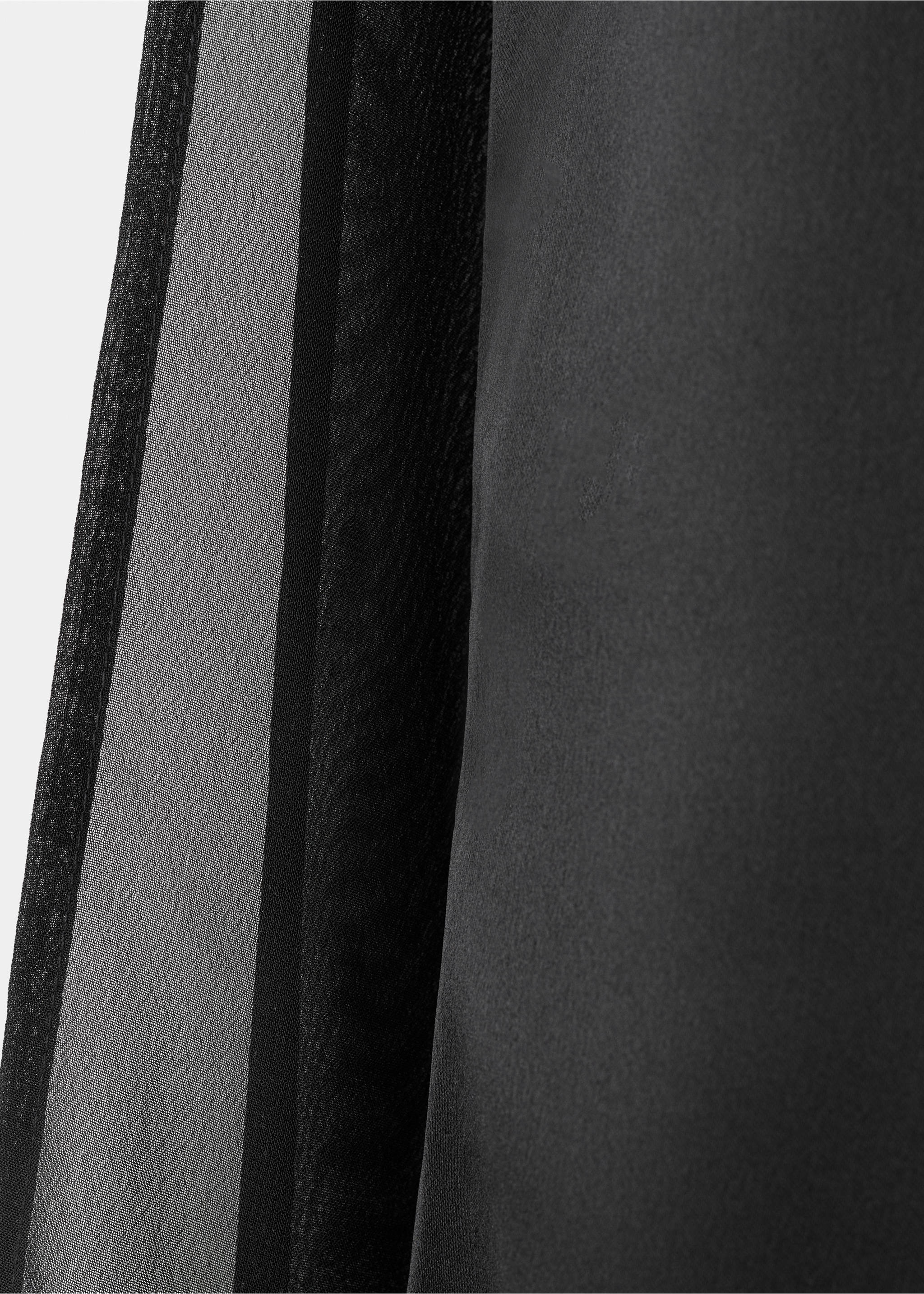 Satin halter neck dress - Details of the article 0, Black. Ref: 17068634-00.