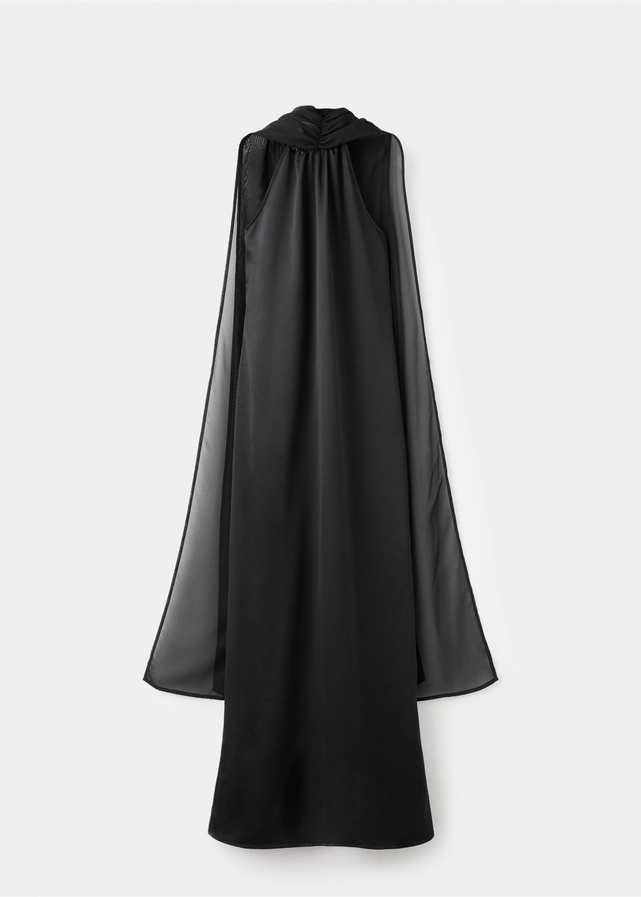 Satin halter neck dress - Article without model, Black. Ref: 17068634-00.