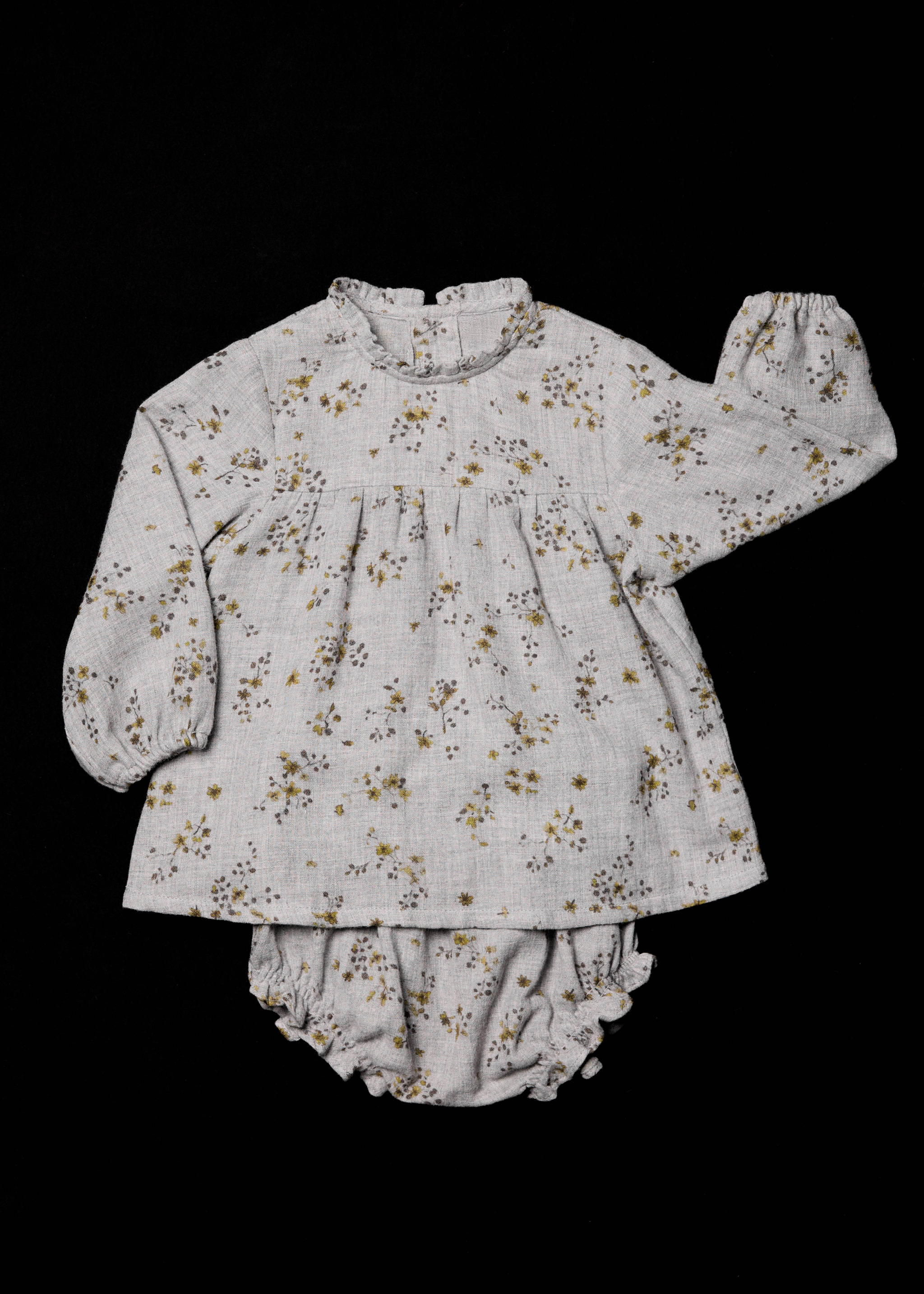 Robe et culotte imprimées - Détail de l'article 5, Gris chiné moyen. Ref: 17068637-00.