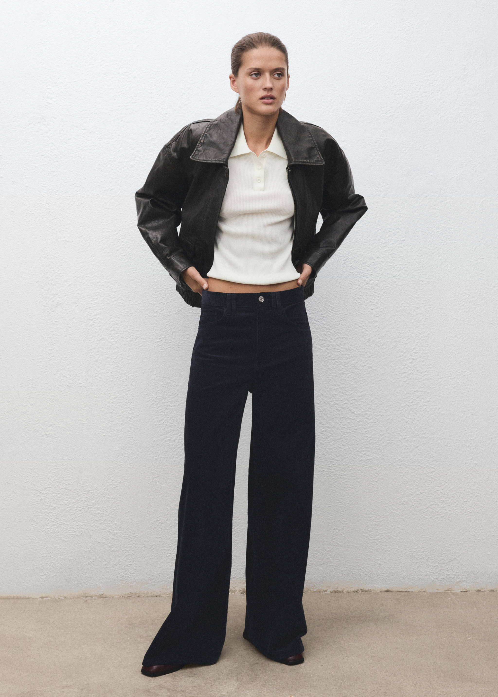 Wide-Leg-Cord-Jeans - Allgemeine Ansicht