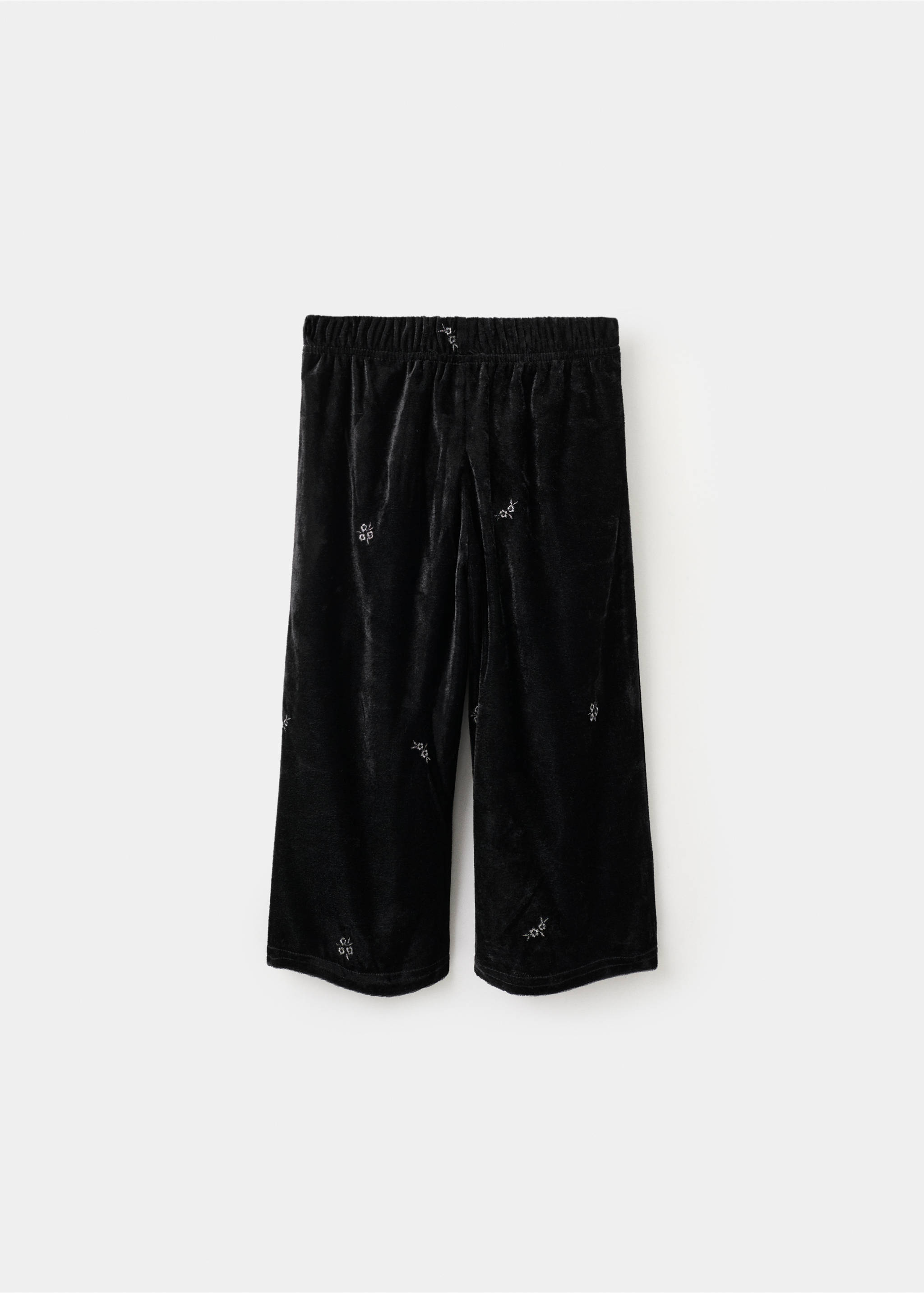 Pantalon bordé velours - Verso de l’article, Noir. Ref: 17069096-00.