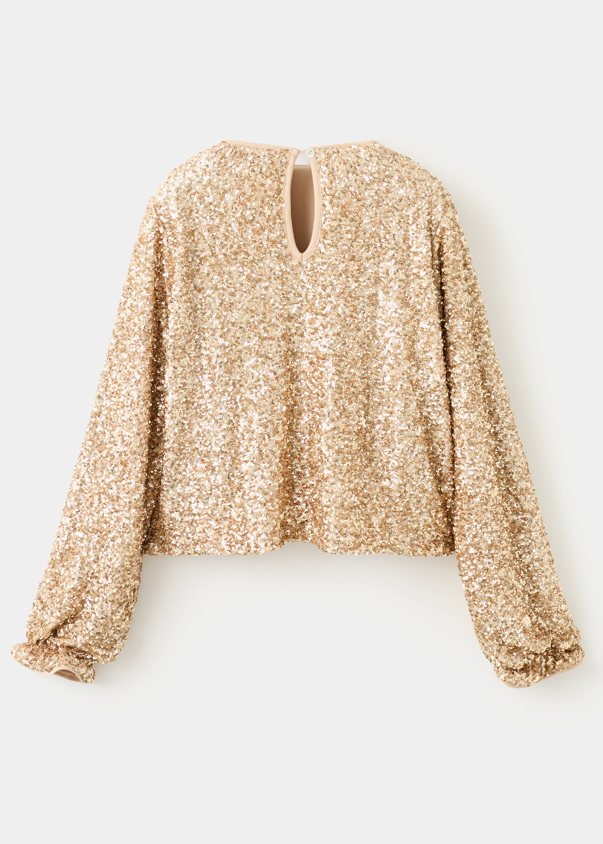 Bluse mit Paillettenbesatz - Rückseite des Artikels