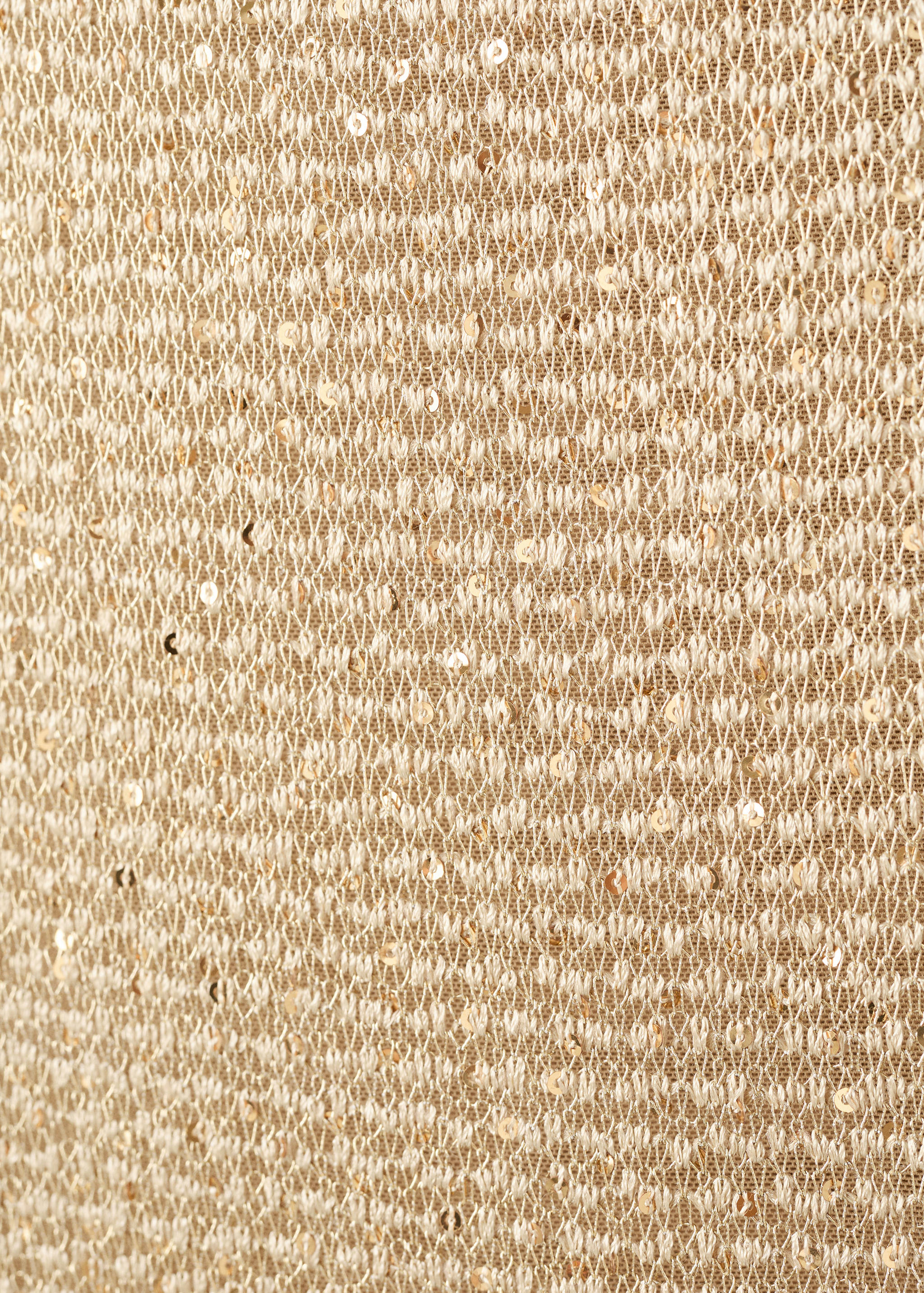 Vestido de malha semitransparente com lantejoulas - Pormenor do artigo 0
