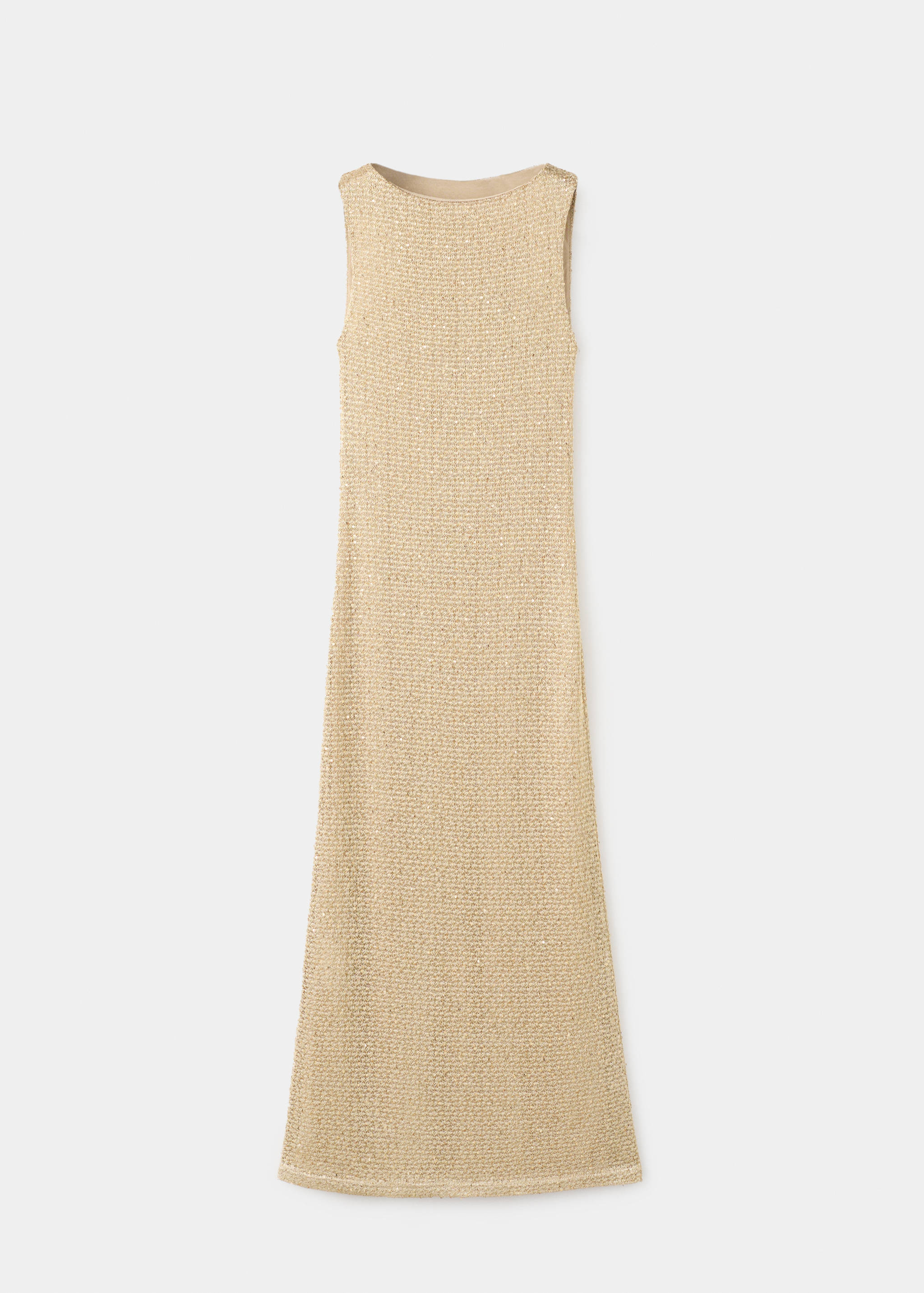 Vestido de malha semitransparente com lantejoulas - Artigo sem modelo