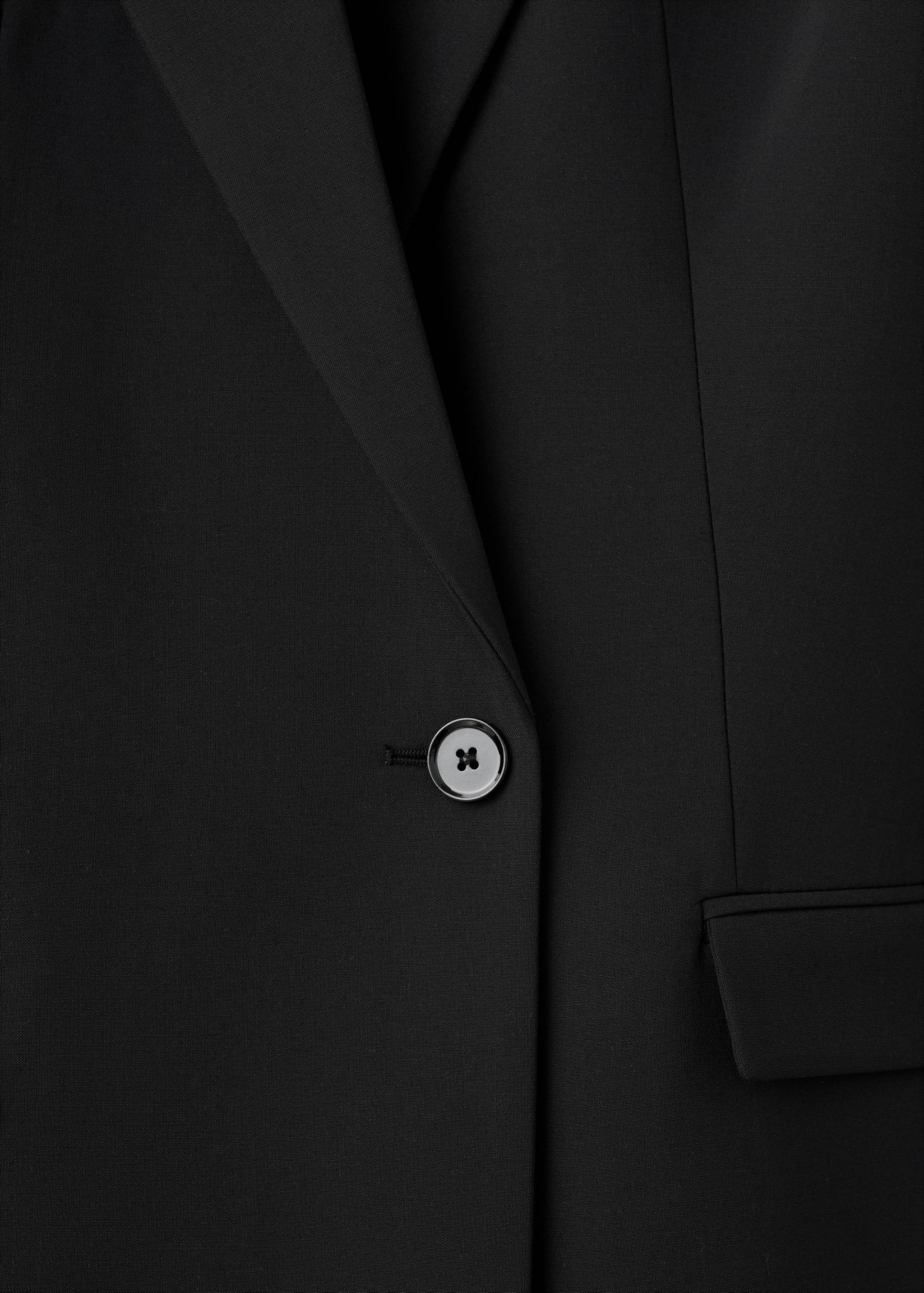 Vestido estilo blazer mistura lã - Pormenor do artigo 0