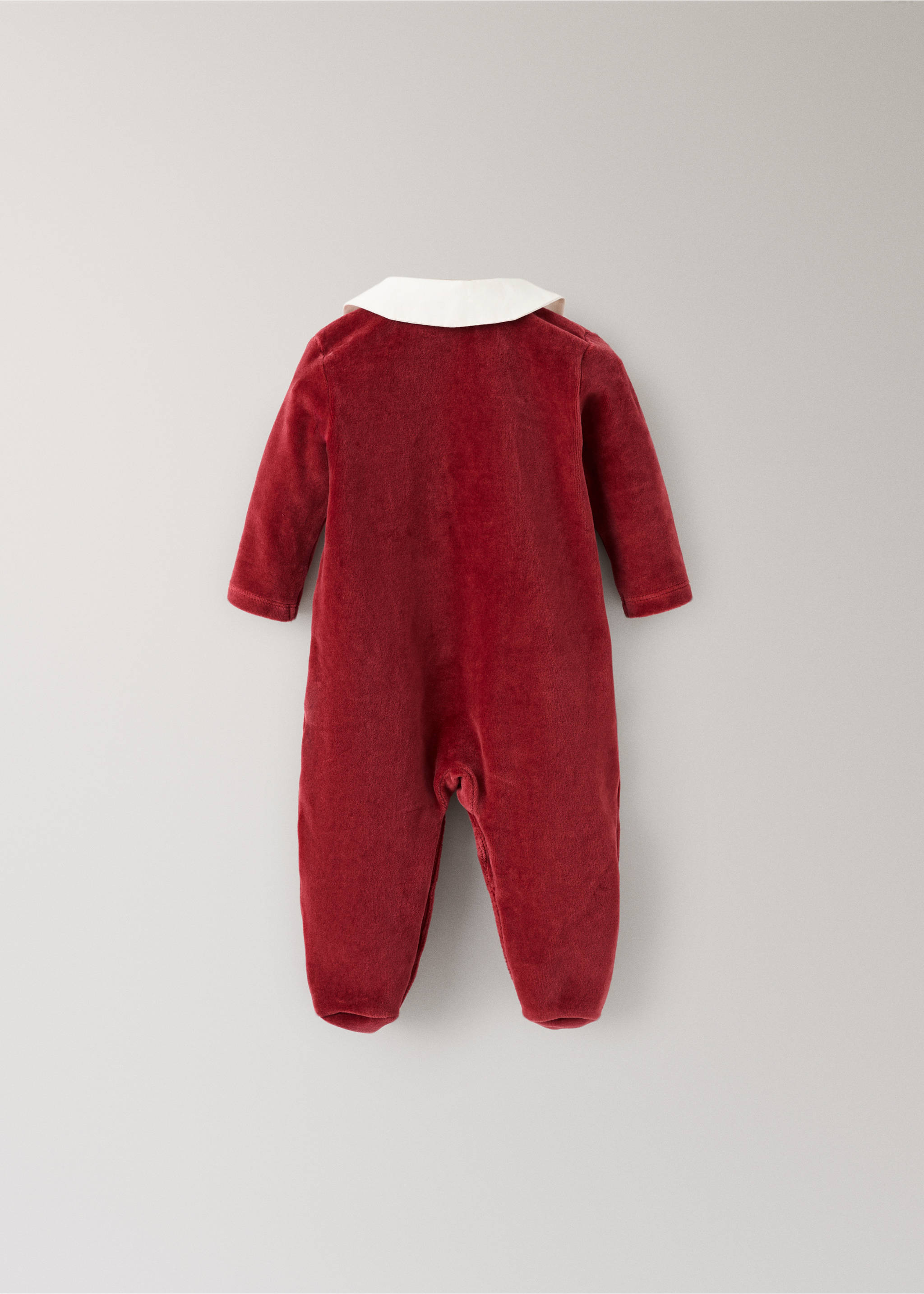 Pyjama de Noël pour bébé en coton velours - Détail de l'article 3, Rouge. Ref: 17069121-00.