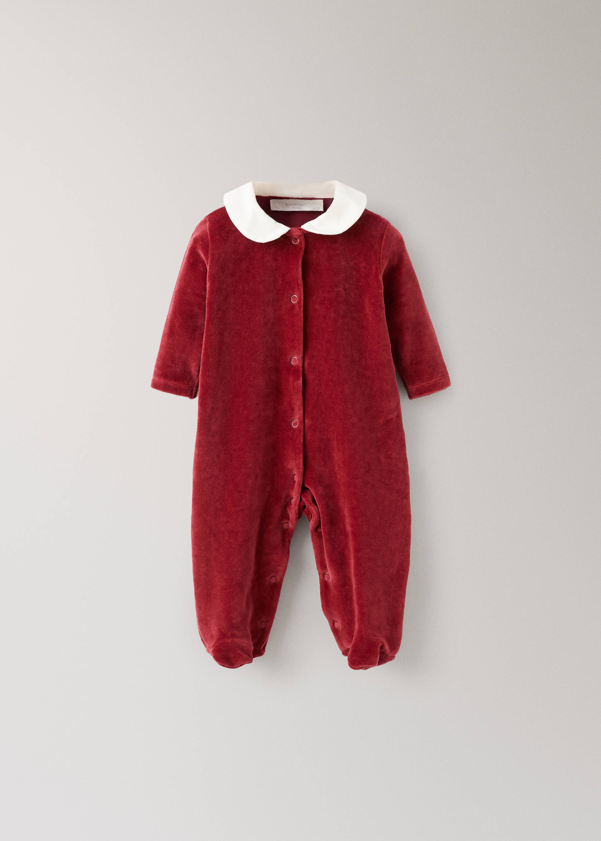 Pyjama de Noël pour bébé en coton velours - Article sans modèle