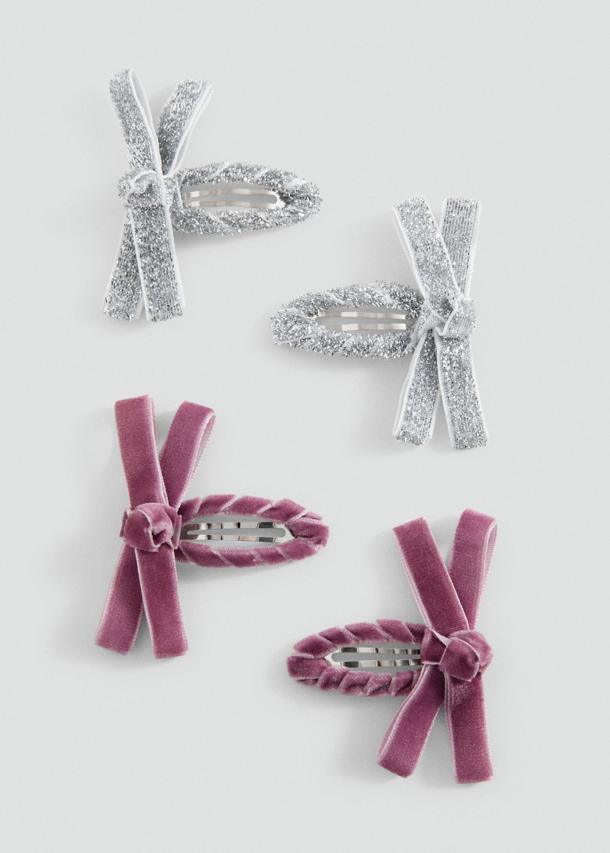 4 pack bow hairclips - Article without model