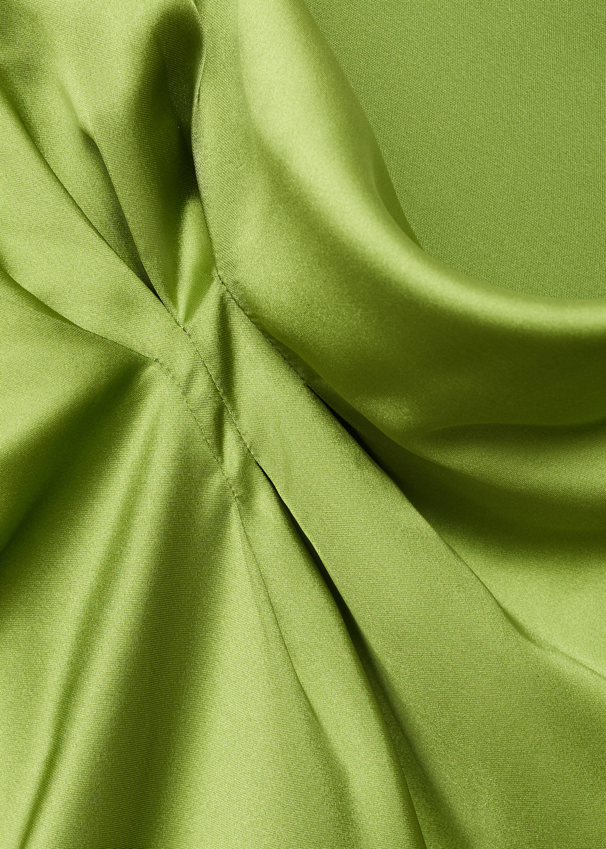 Satin shirt with draped detail - Details of the article 8