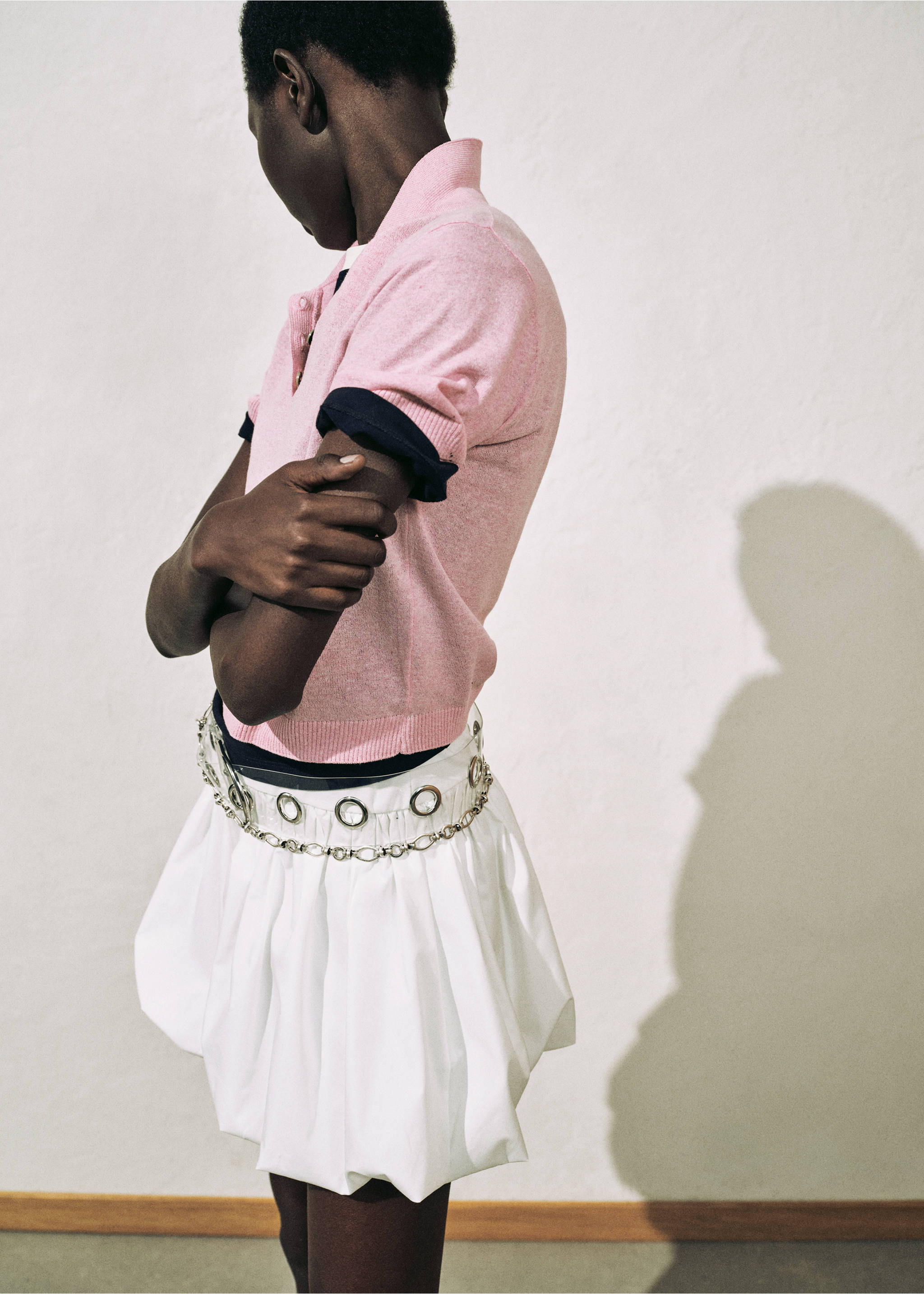 Cinto de vinil recortado - Plano geral, Cinzento-gelo. Ref: 17071127-00.