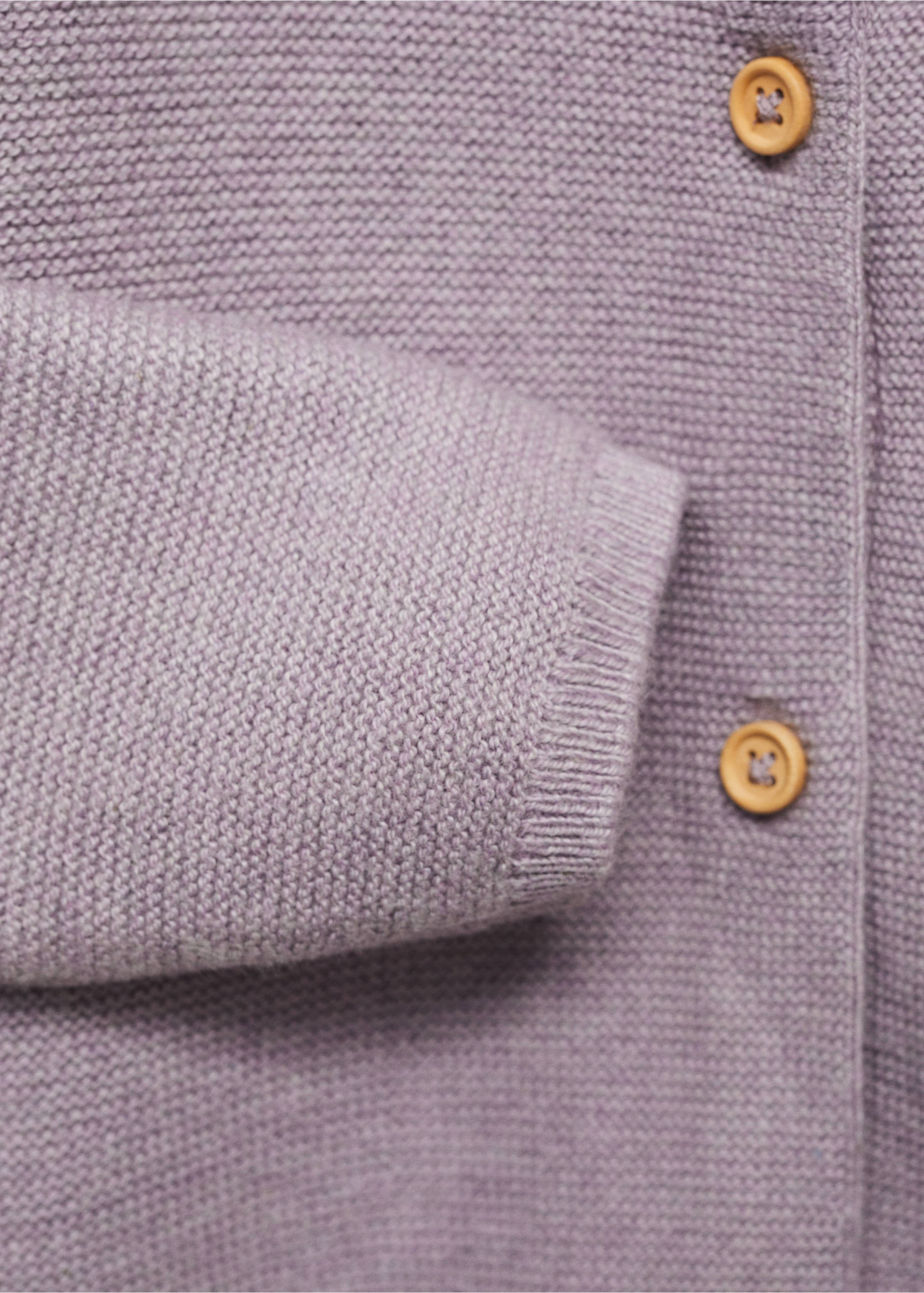 Úpletový kardigan na knoflíky - Detail zboží 0, Světle/pastelově purpurová. Ref: 17071131-00.