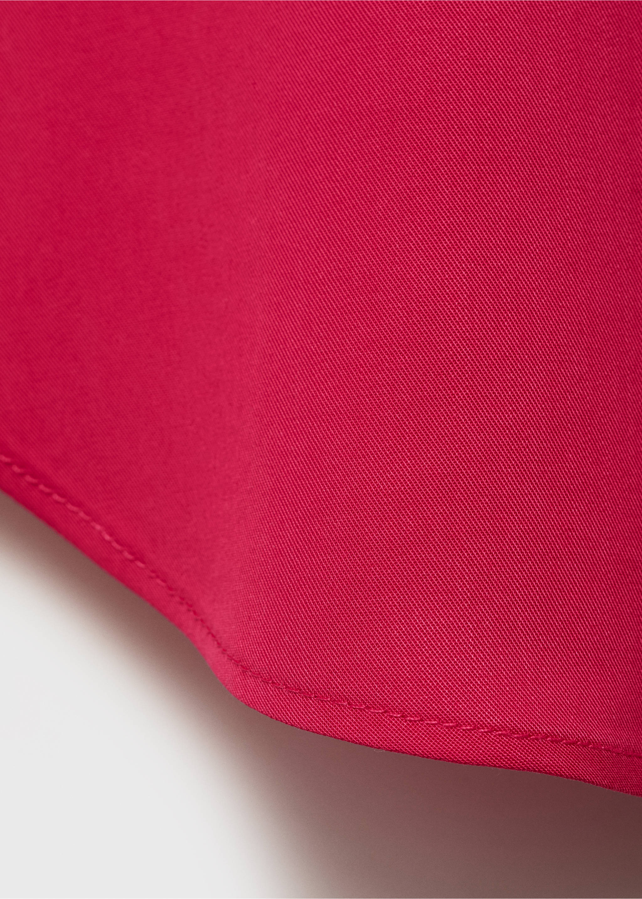 Lyocell sleeveless shirt - Details of the article 0, Strawberry. Ref: 17071137-00.