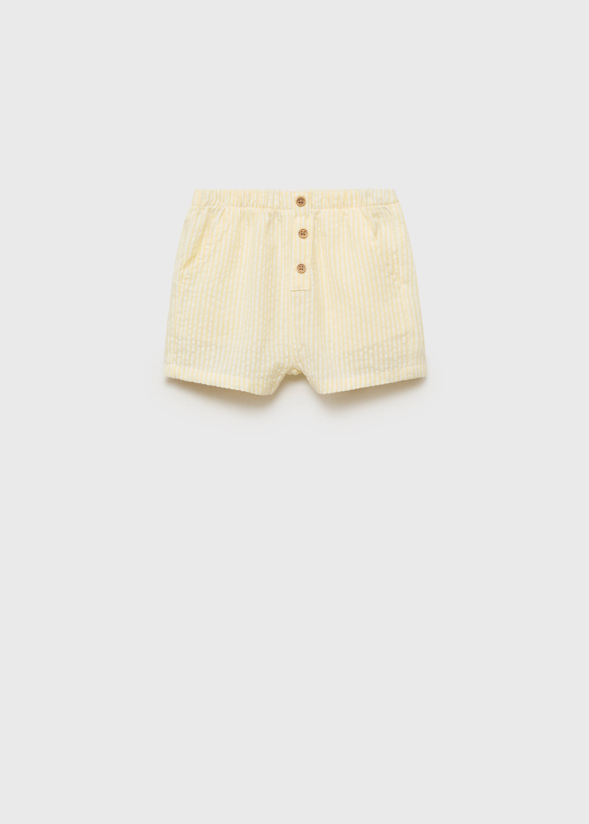 Striped textured shorts - Article without model