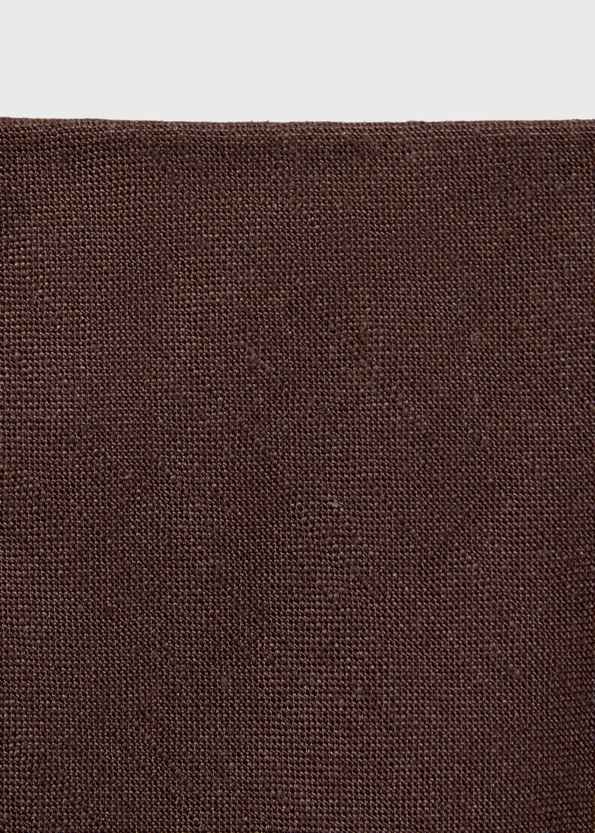 Linen-blend straight skirt - Details of the article 0