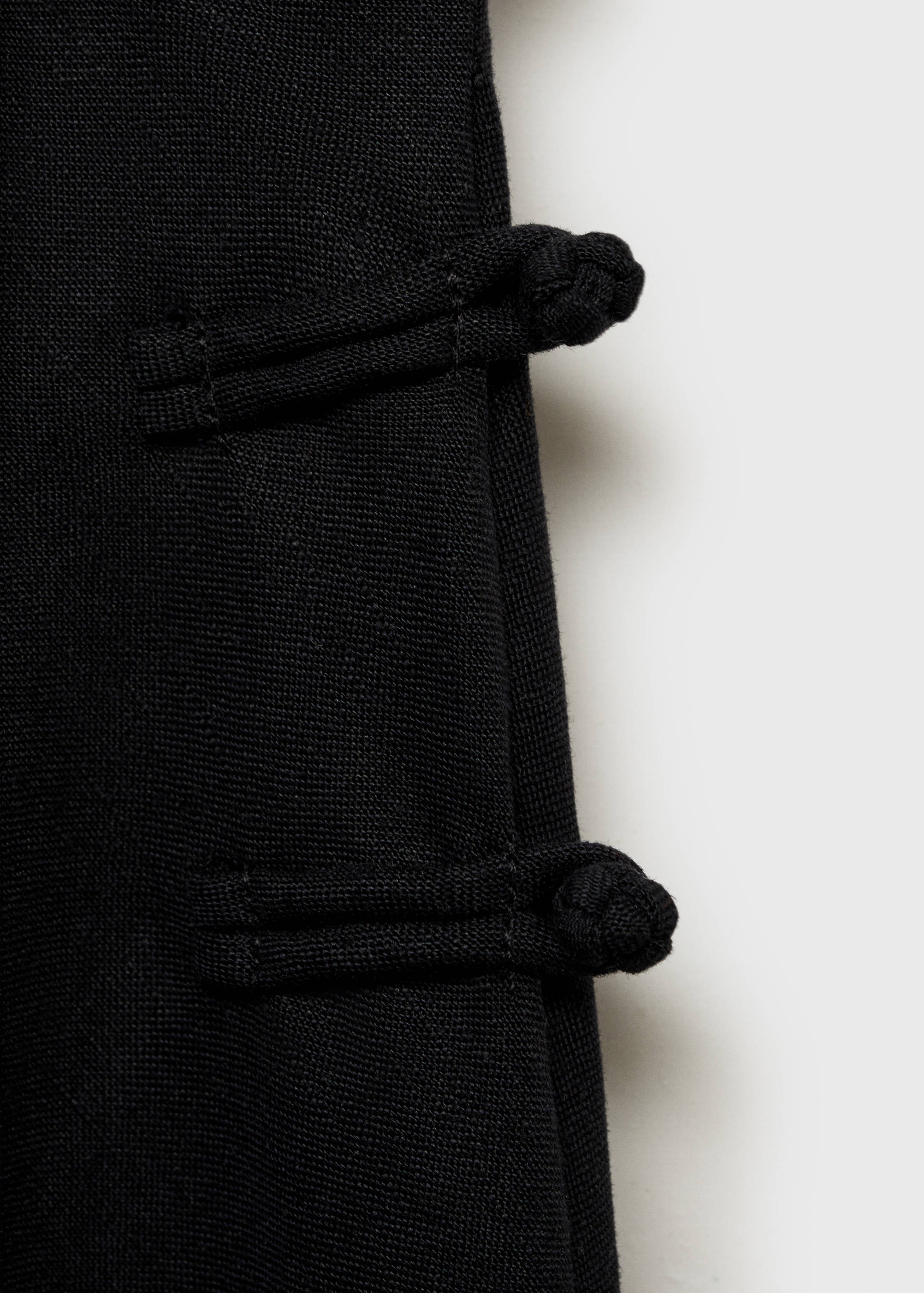 Linen-blend straight skirt - Details of the article 8