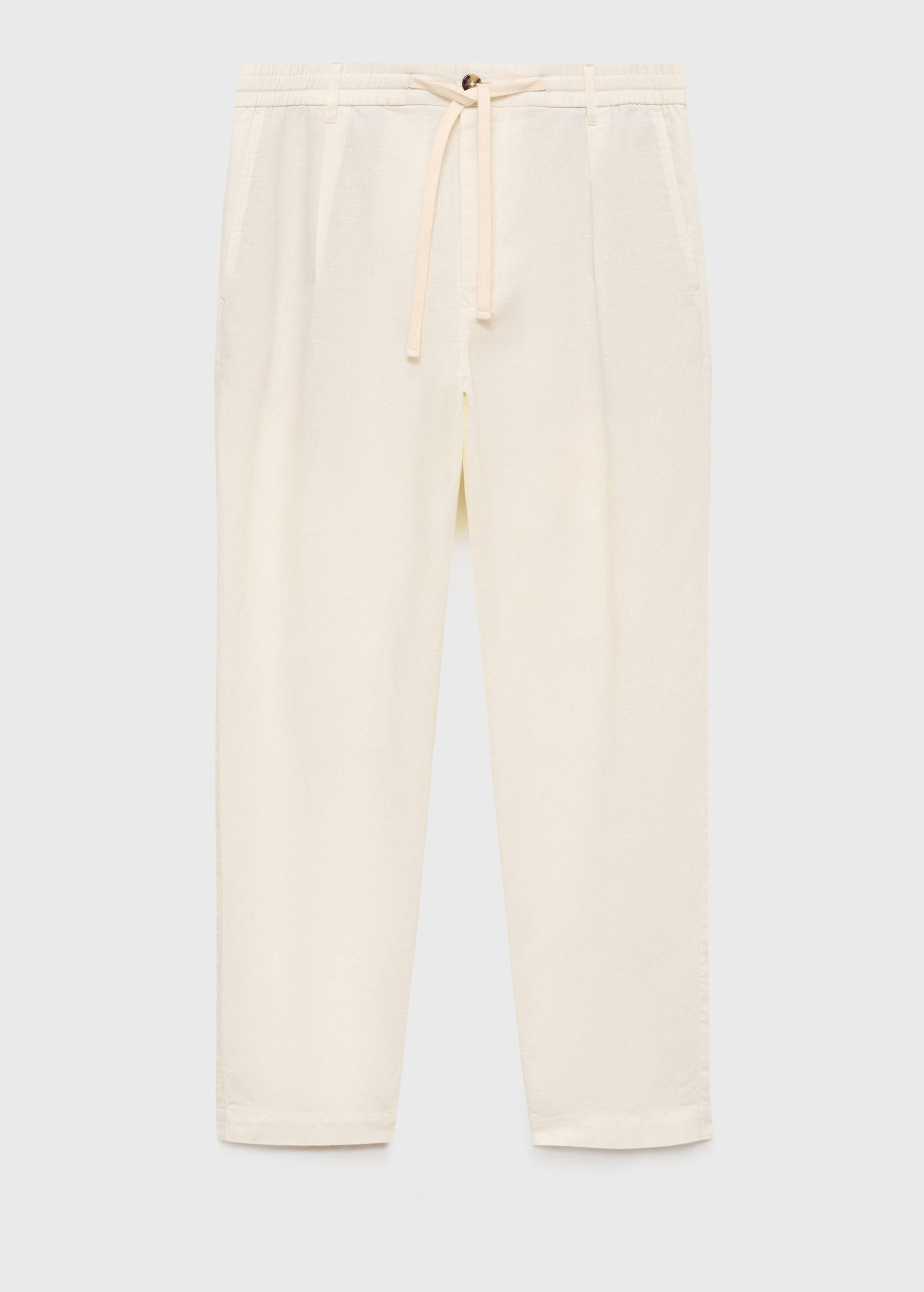 Slim-fit trousers with drawstring - Article without model