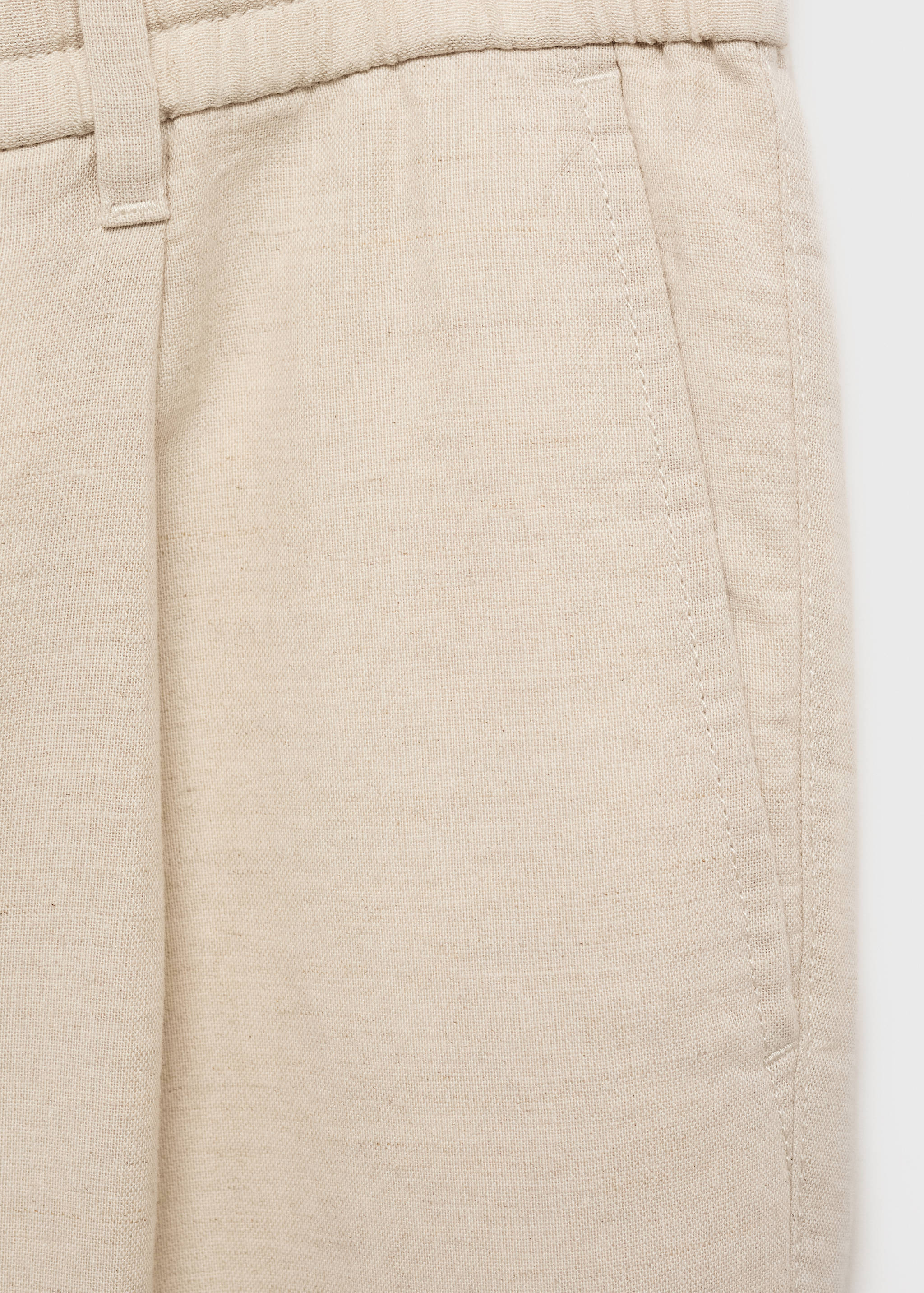 Slim-fit trousers with drawstring - Details of the article 0