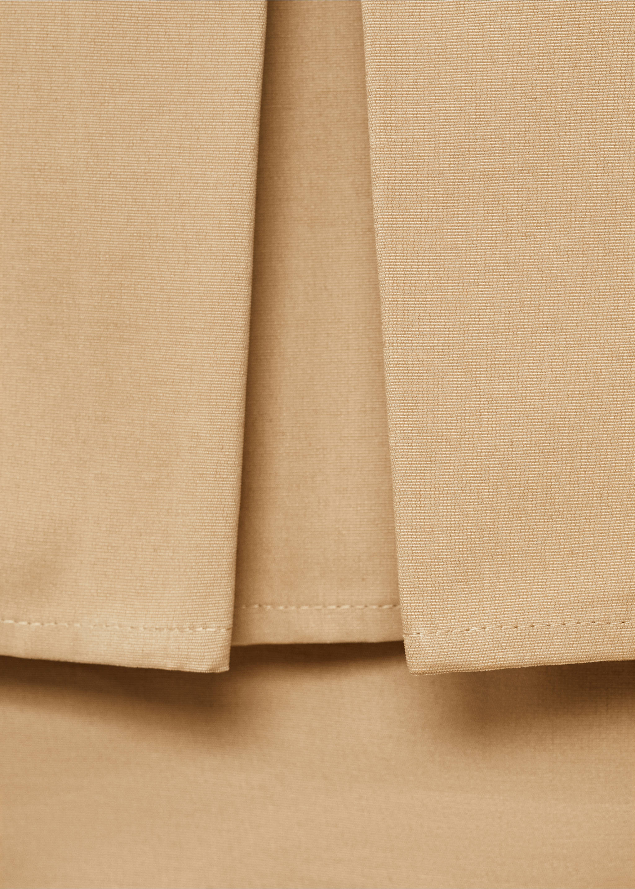 Cape-style cropped trench coat - Details of the article 0, Medium Brown. Ref: 17071143-00.