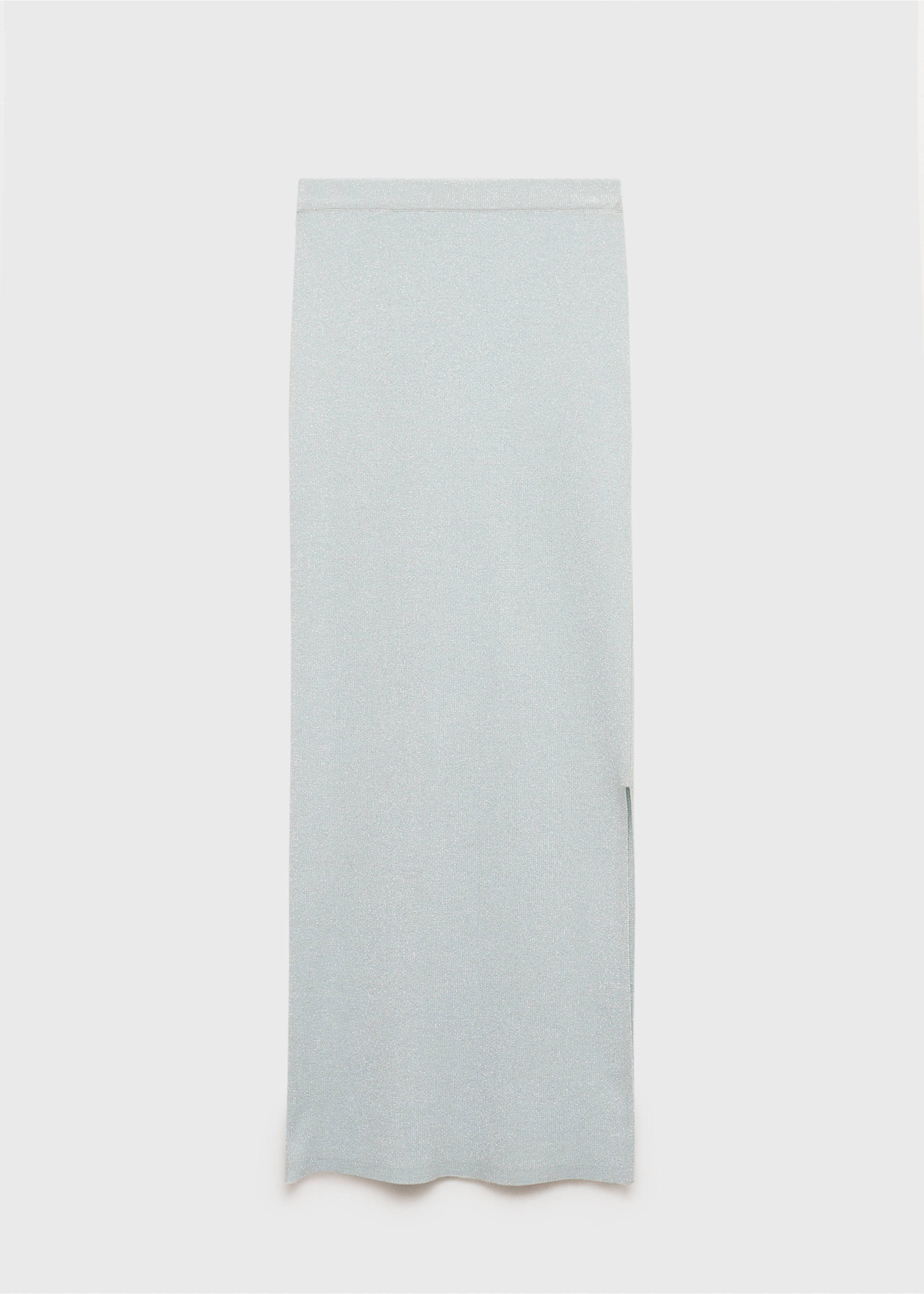 Long knitted skirt - Article without model, Mint Green. Ref: 17071145-00.