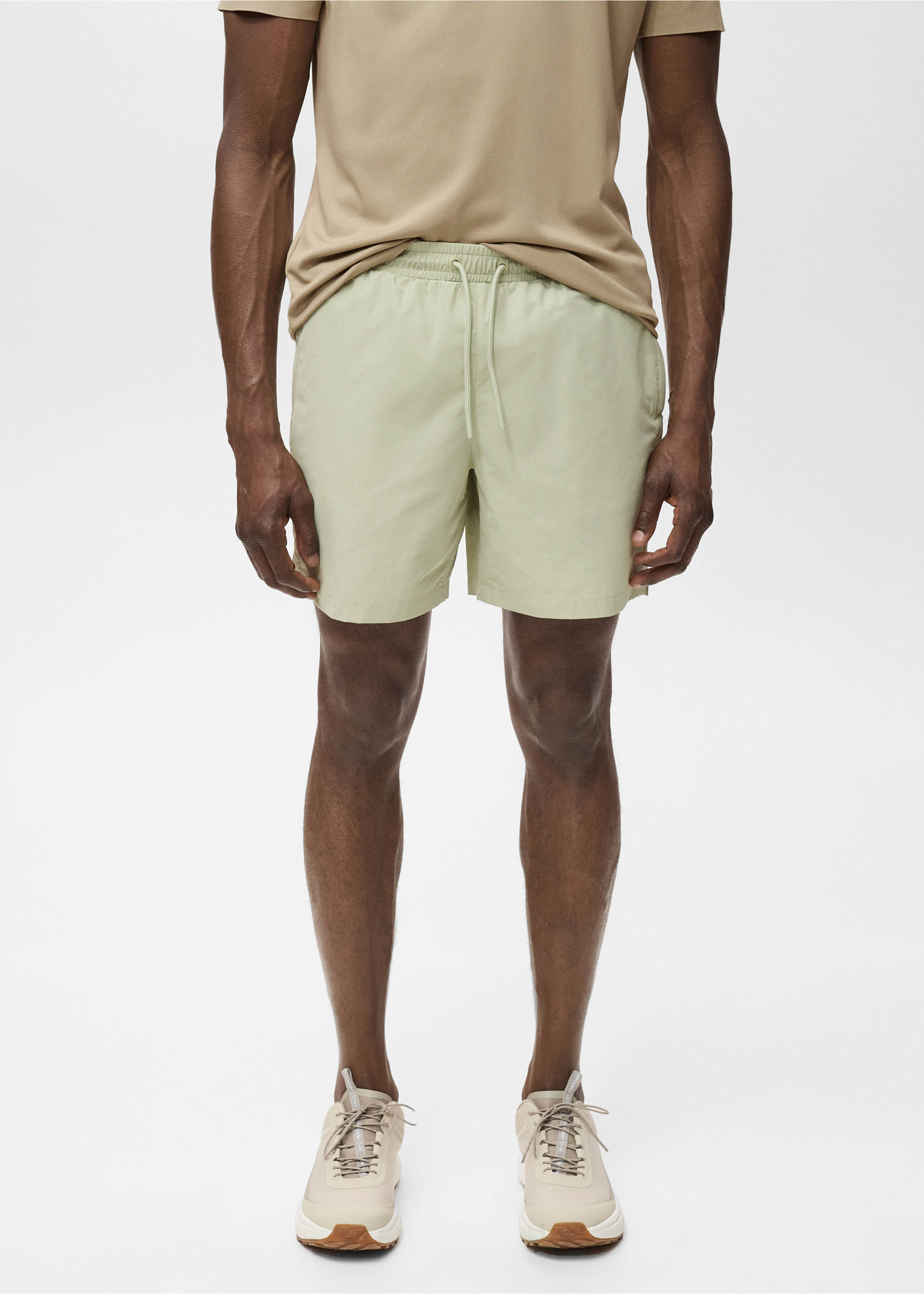 Swimsuit with zip pockets - Medium plane, Mint Green. Ref: 17071146-00.