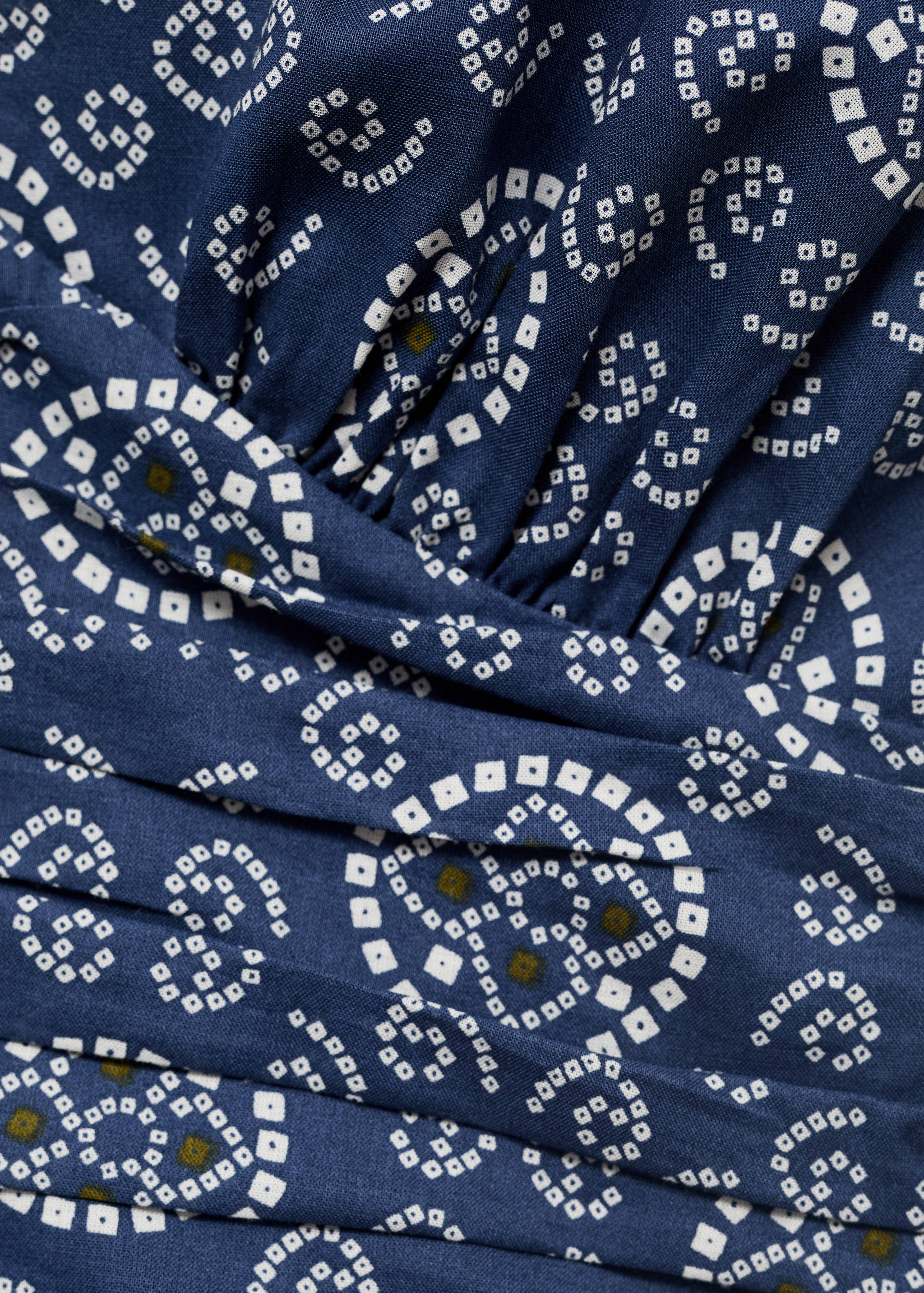 Vestido drapeado estampado - Detalle del artículo 8