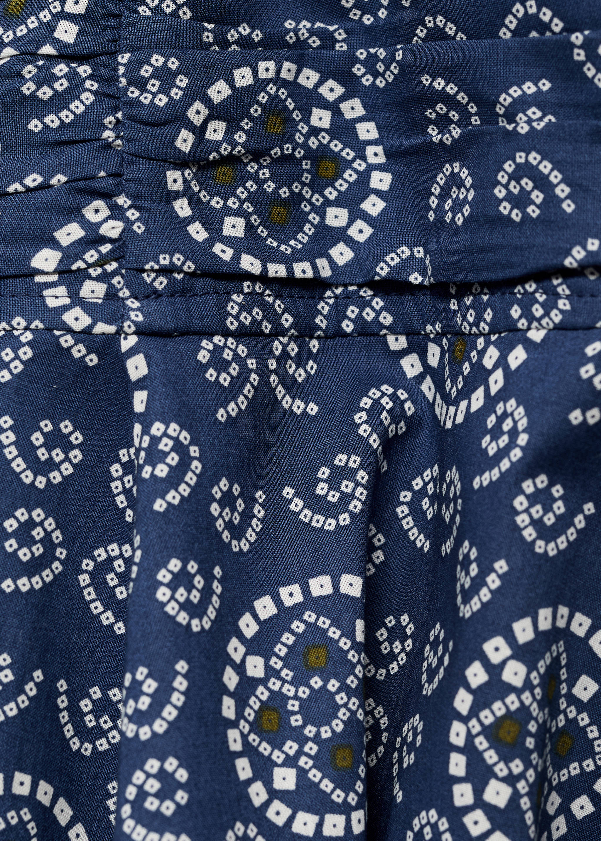 Vestido drapeado estampado - Detalle del artículo 0