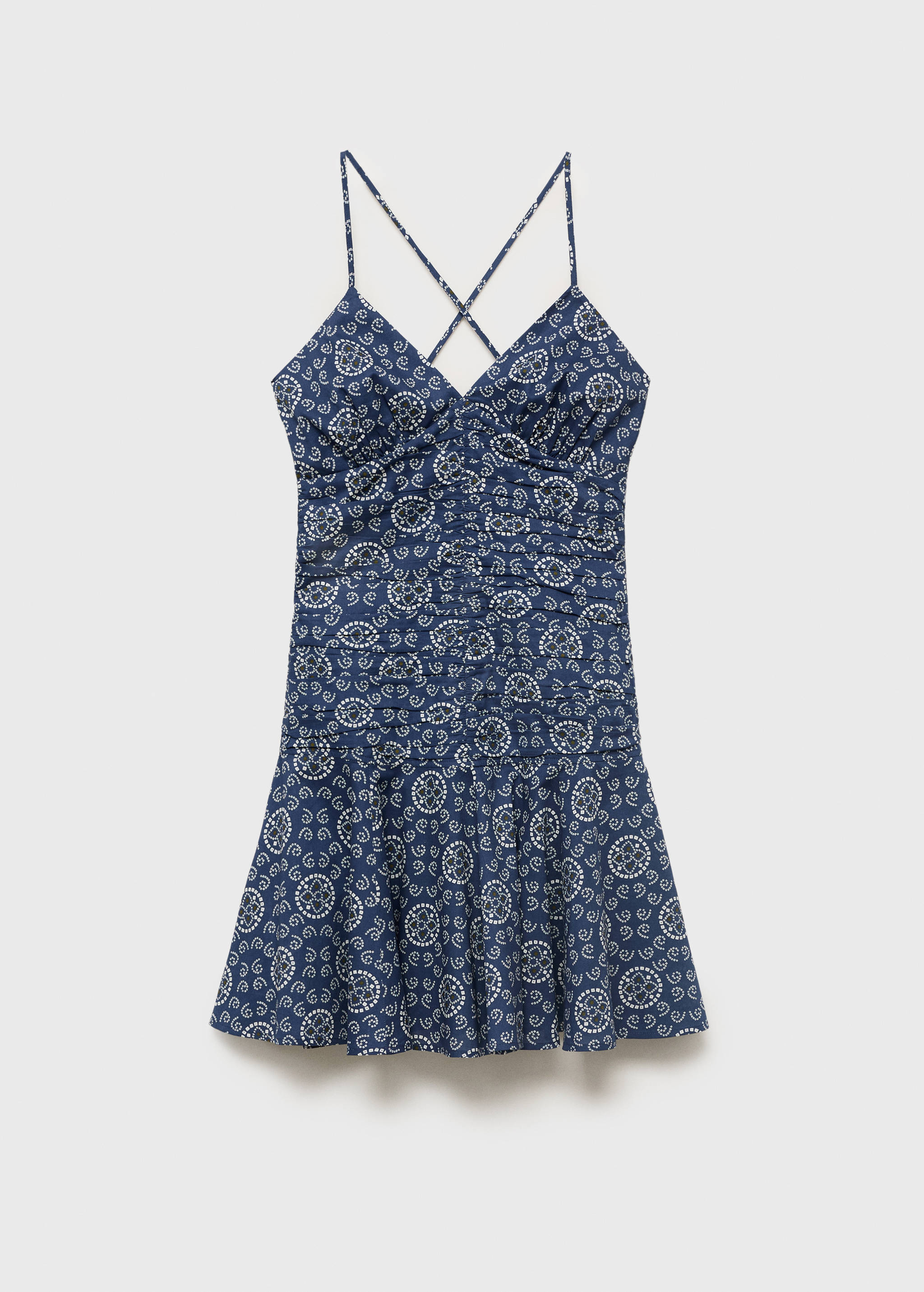 Vestido drapeado estampado - Artículo sin modelo