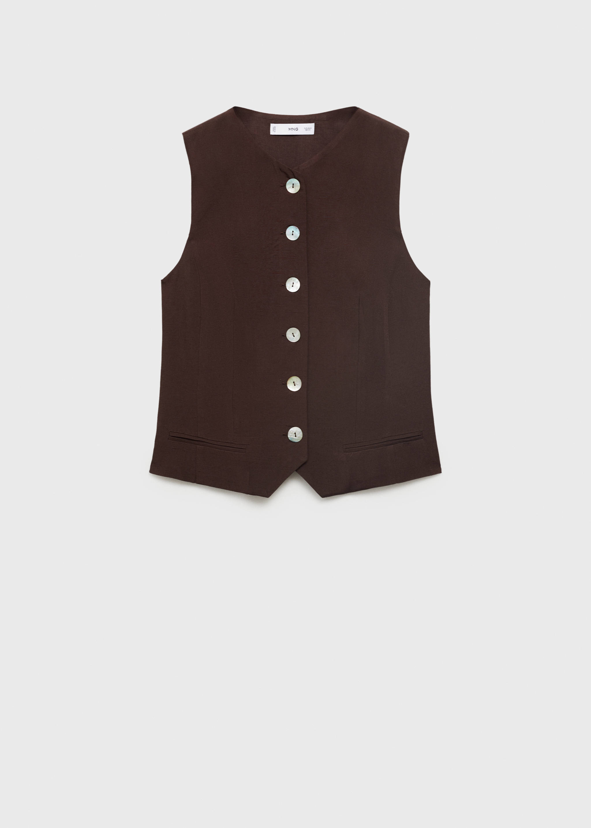 Suit waistcoat with buttons - Article without model