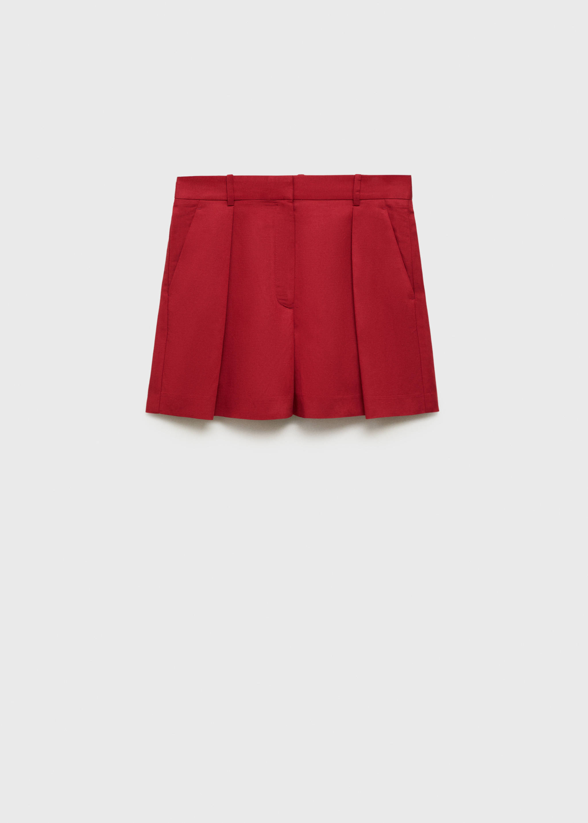 Linen-blend suit bermuda shorts - Article without model