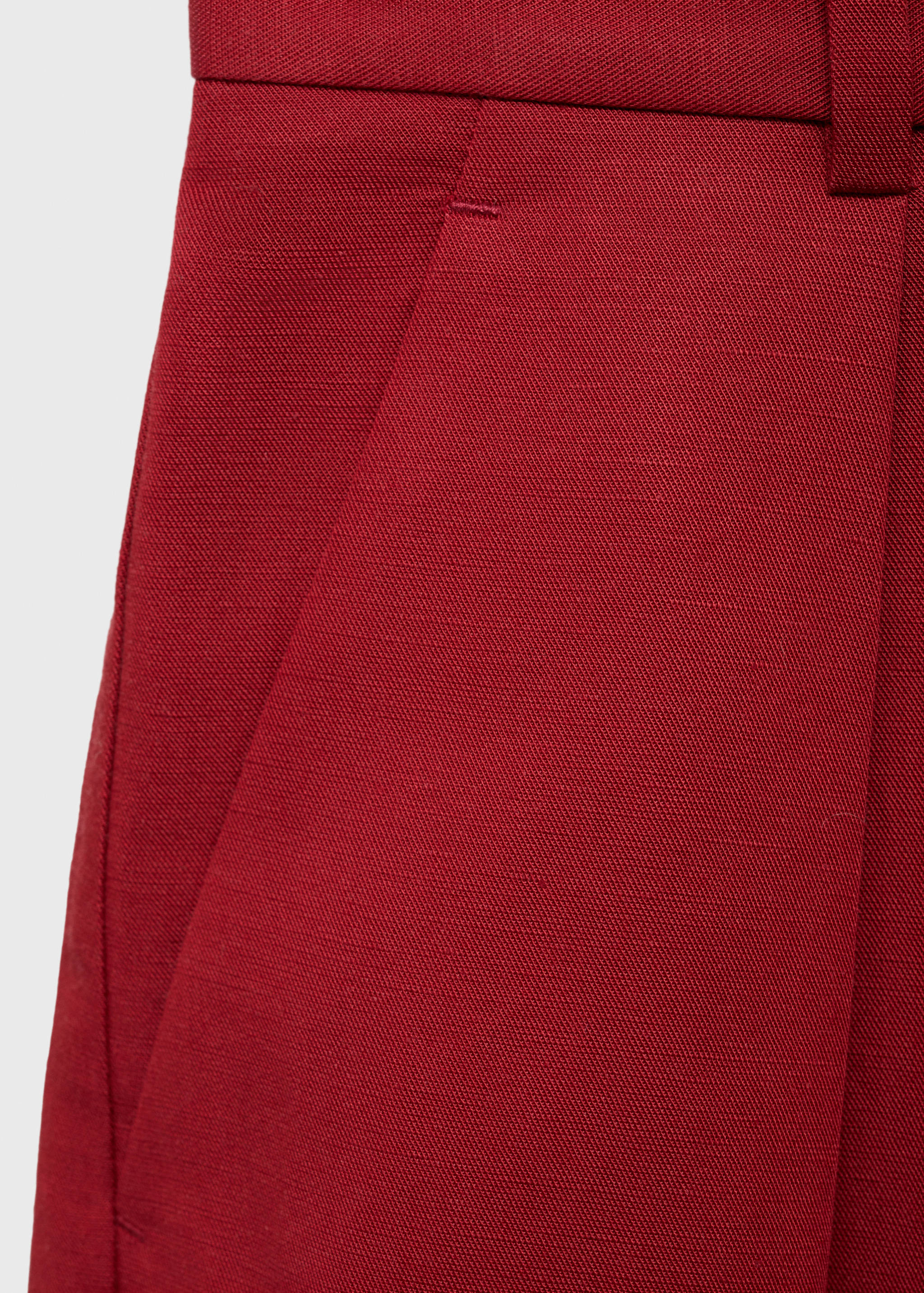 Linen-blend suit bermuda shorts - Details of the article 0
