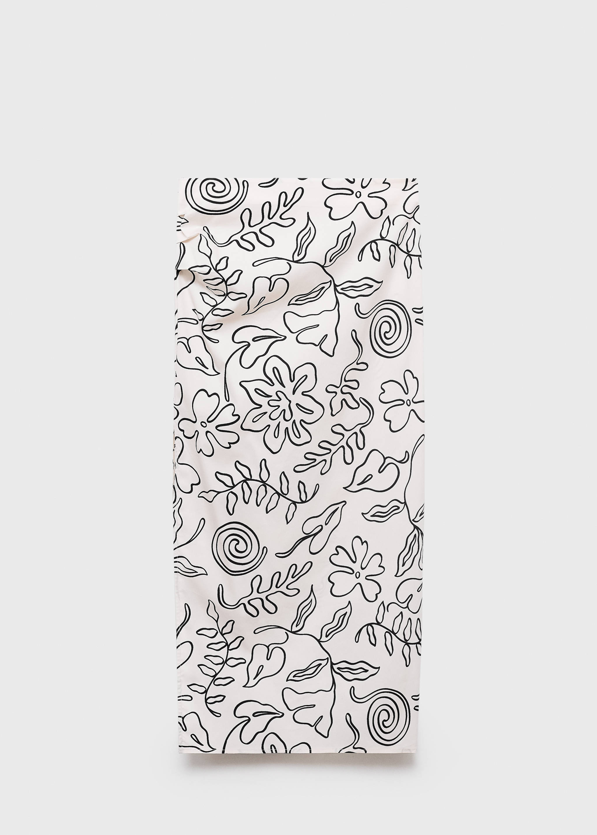 Slit printed long skirt - Article without model