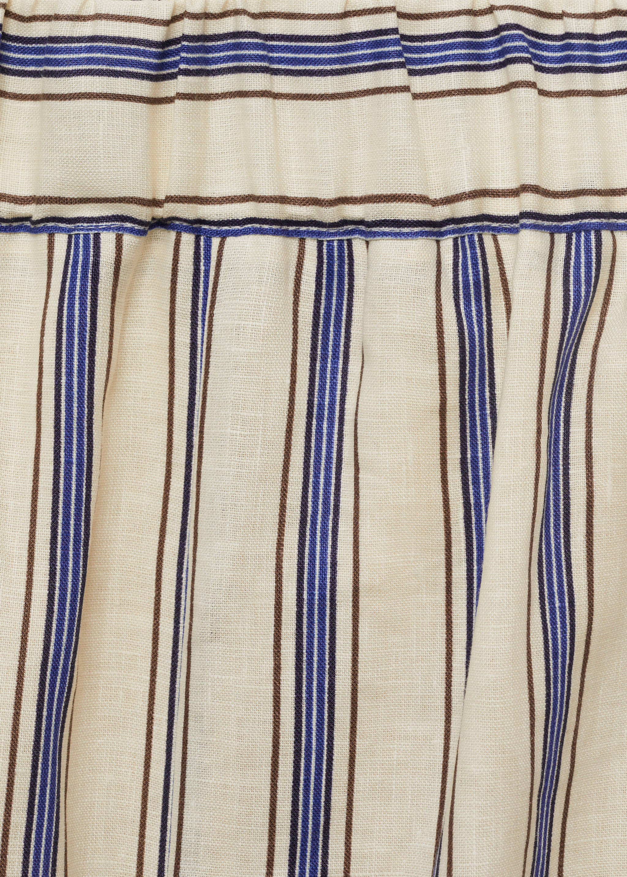 Leinenrock mit Streifen - Detail des Artikels 0