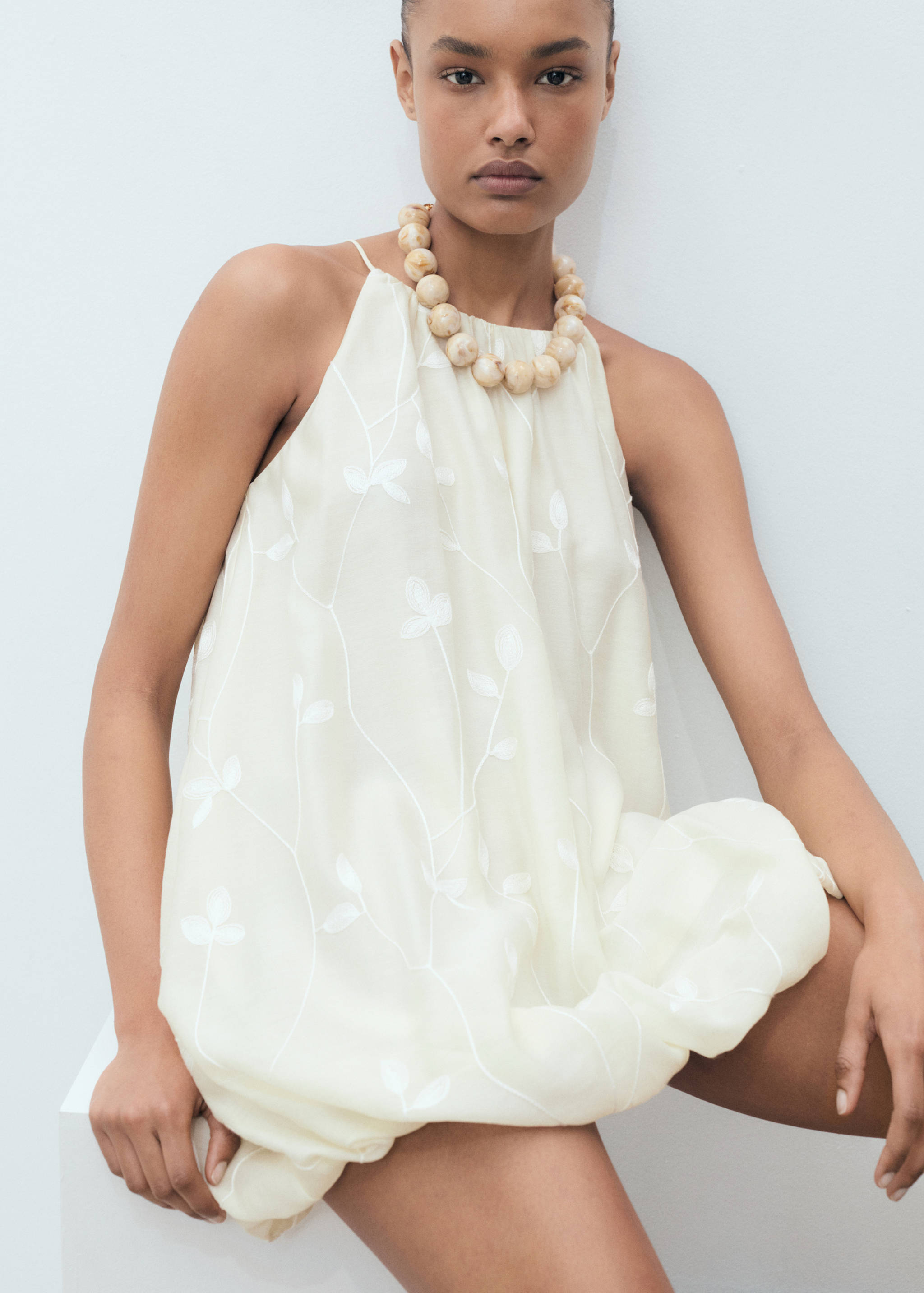 halter neck satin mini dress Satin Halter Keyhole Mini Dress