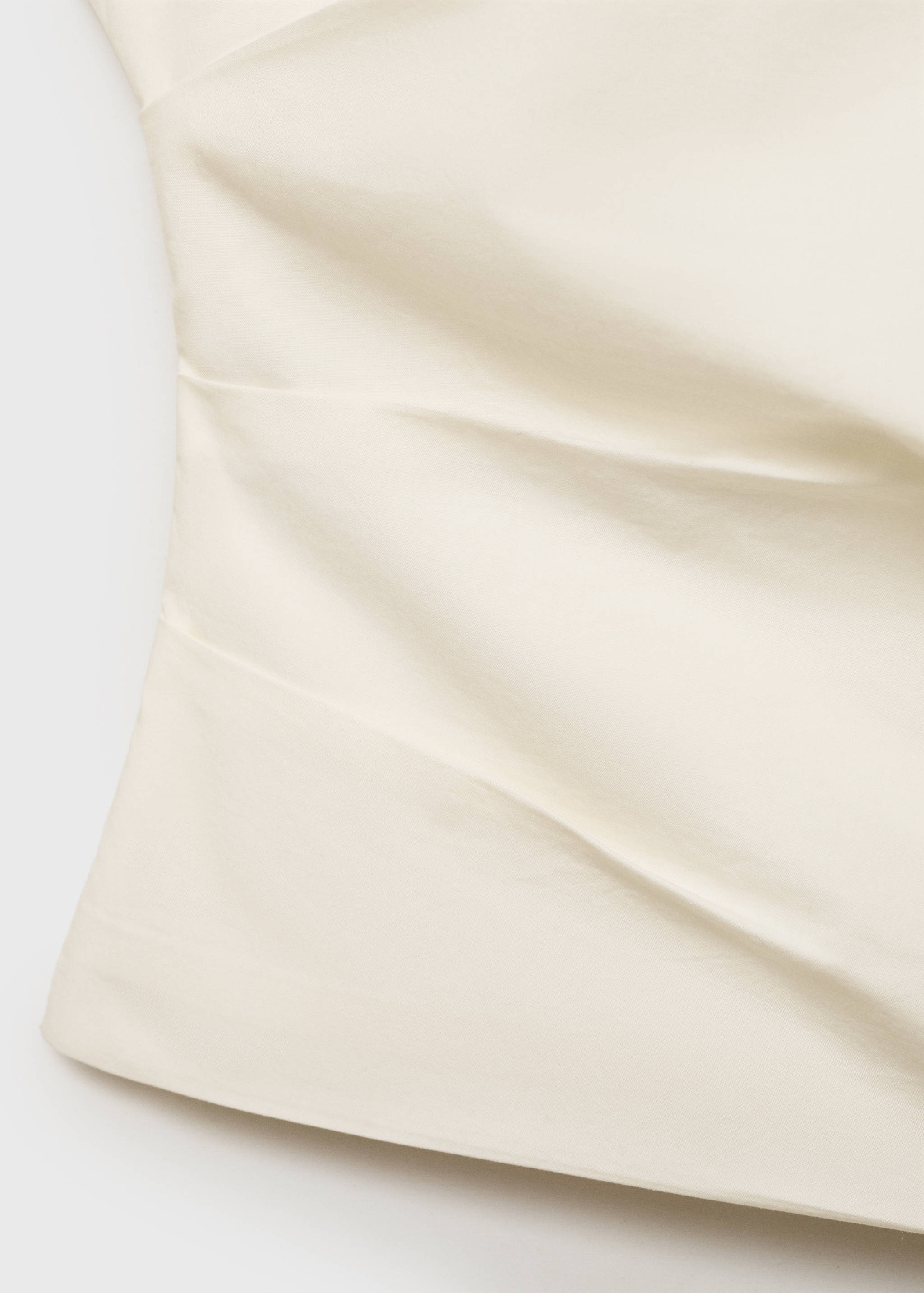Asymmetrical flower-embroidered top - Details of the article 0