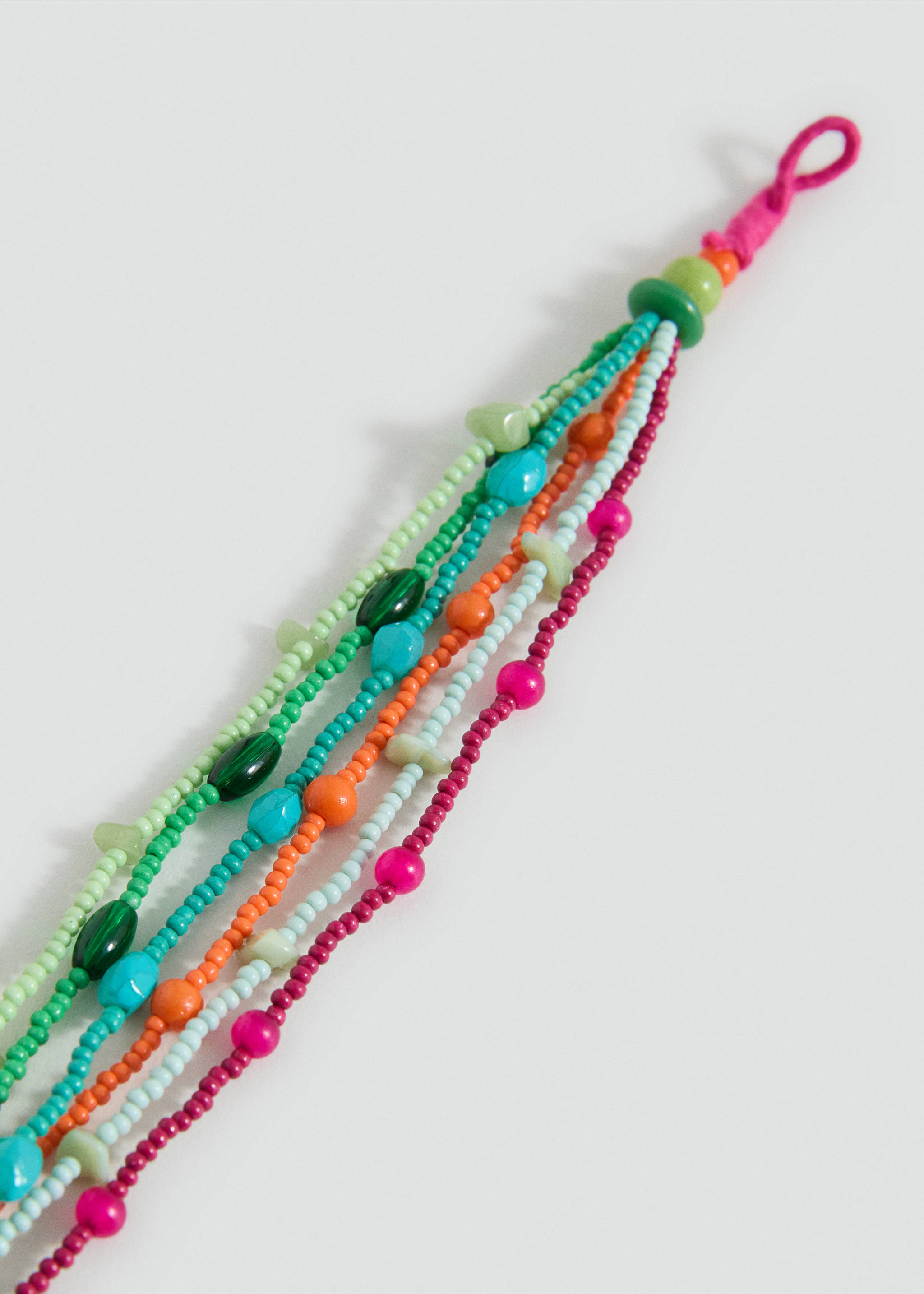 Beaded bracelet - Medium plane, Orange. Ref: 17071172-00.