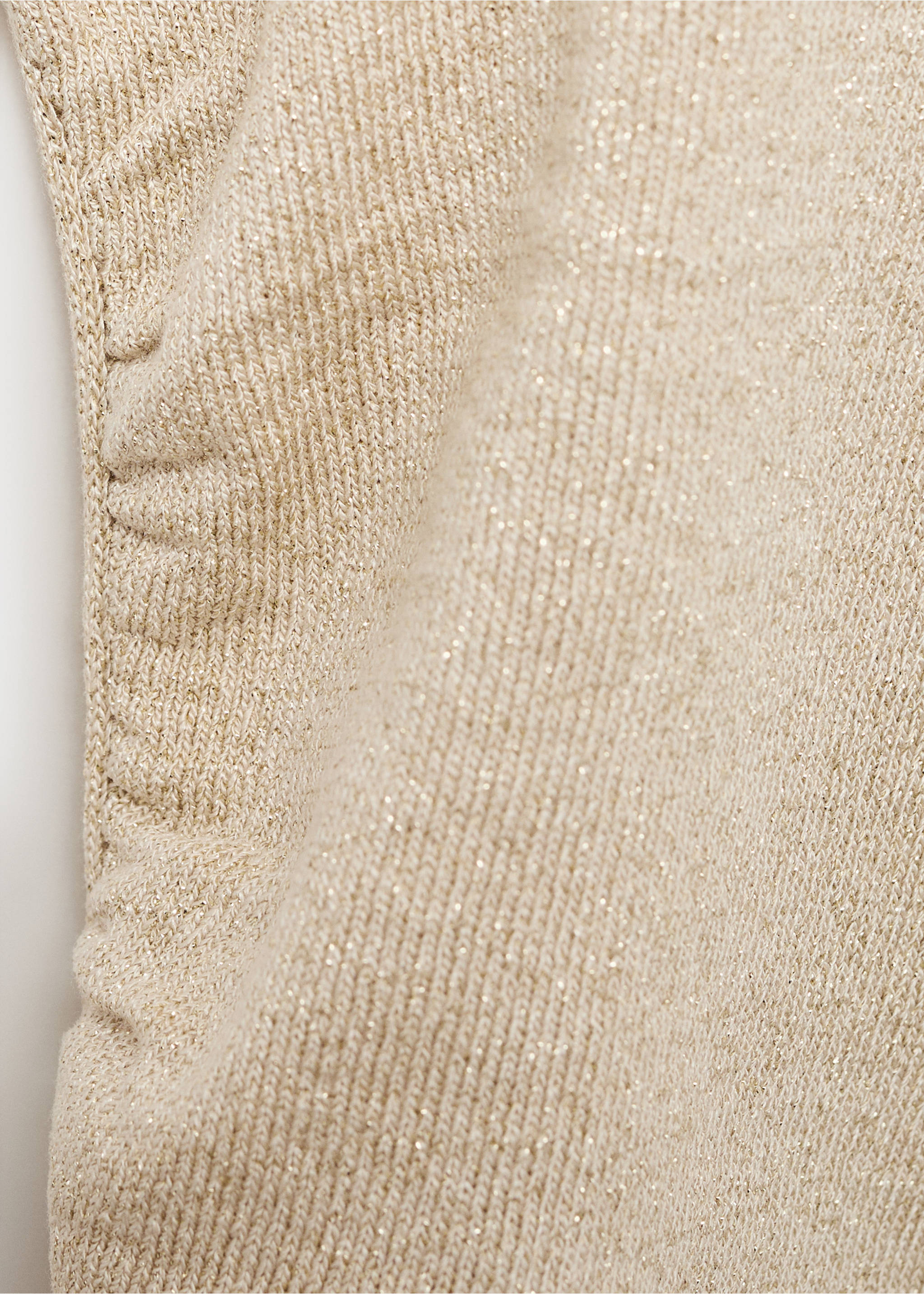 Lurex halter-neck top - Details of the article 0, Gold. Ref: 17071175-00.