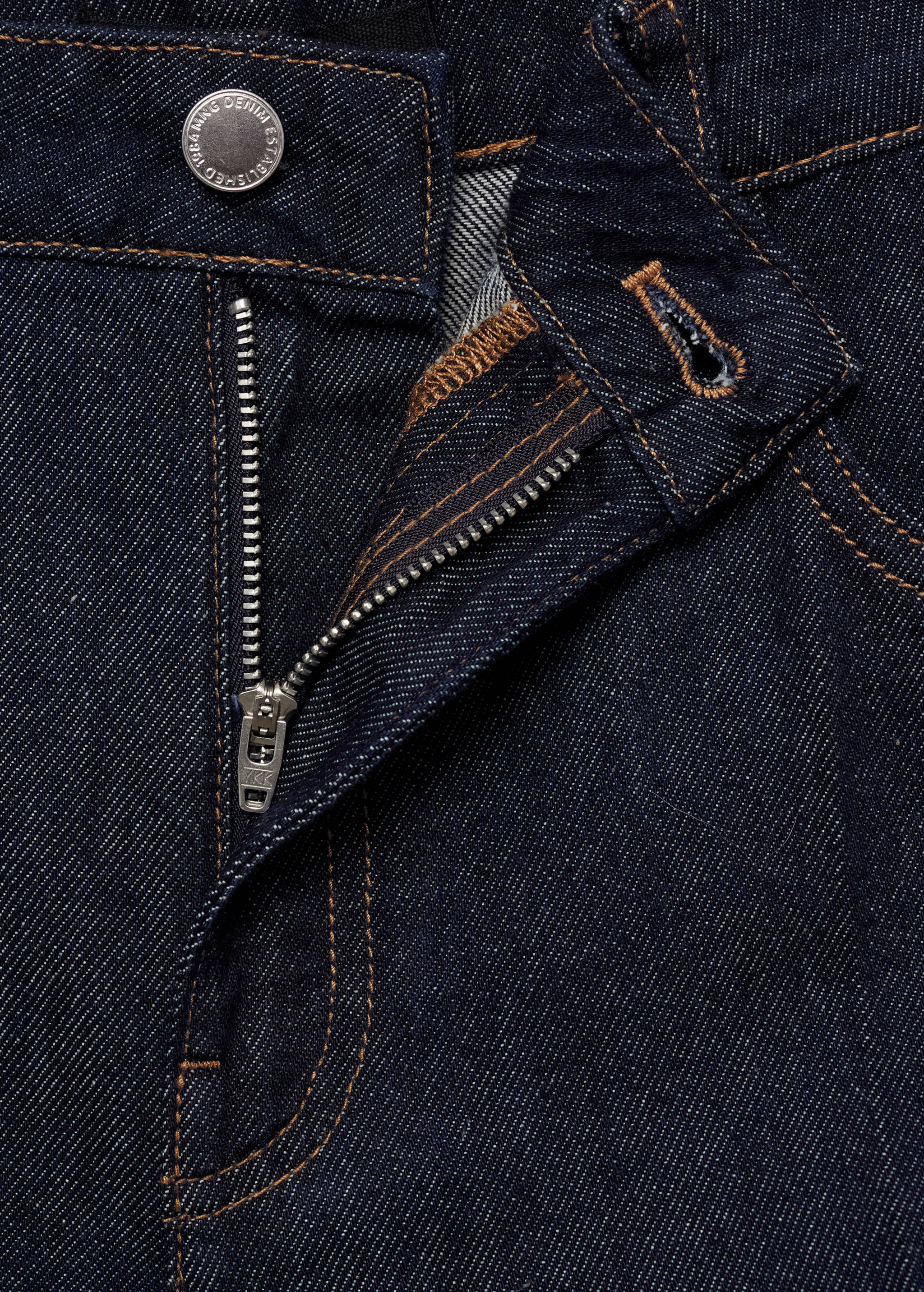 High-waist rinse-wash denim shorts - Details of the article 8