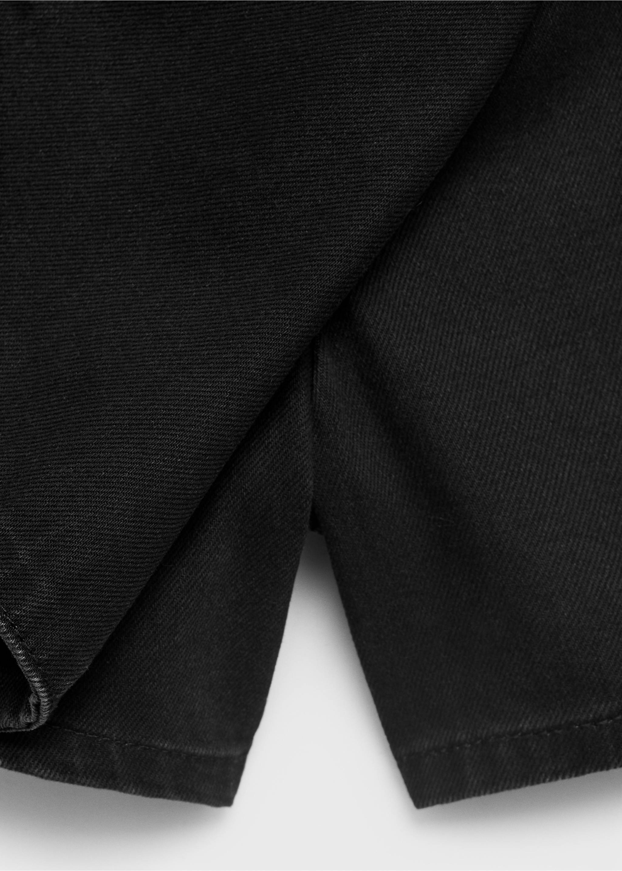 Denim wikkelbroekrok - Detail van het artikel 0, Black denim. Ref: 17071182-00.