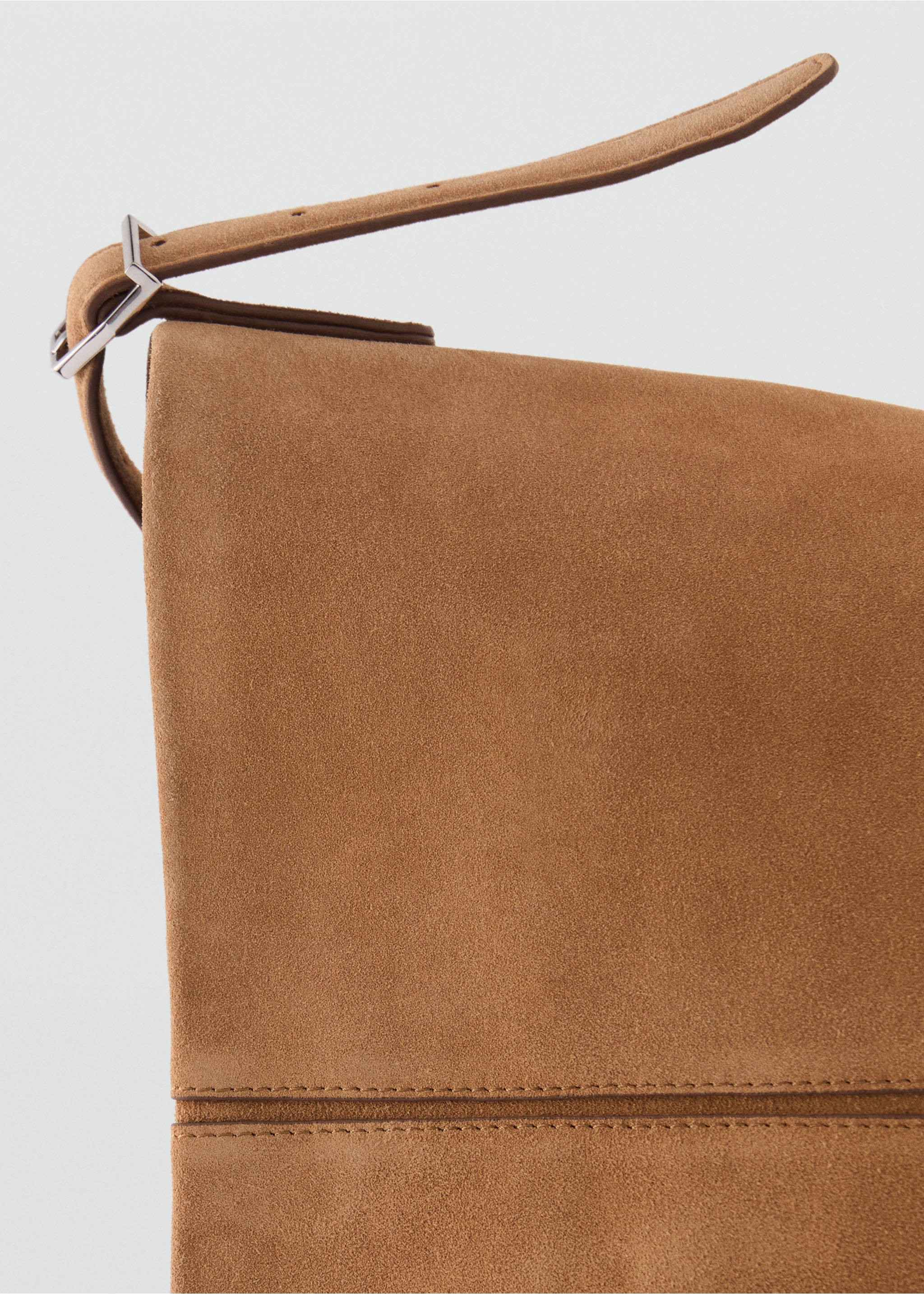 Leather bucket bag - Details of the article 2, Medium Brown. Ref: 17071184-00.